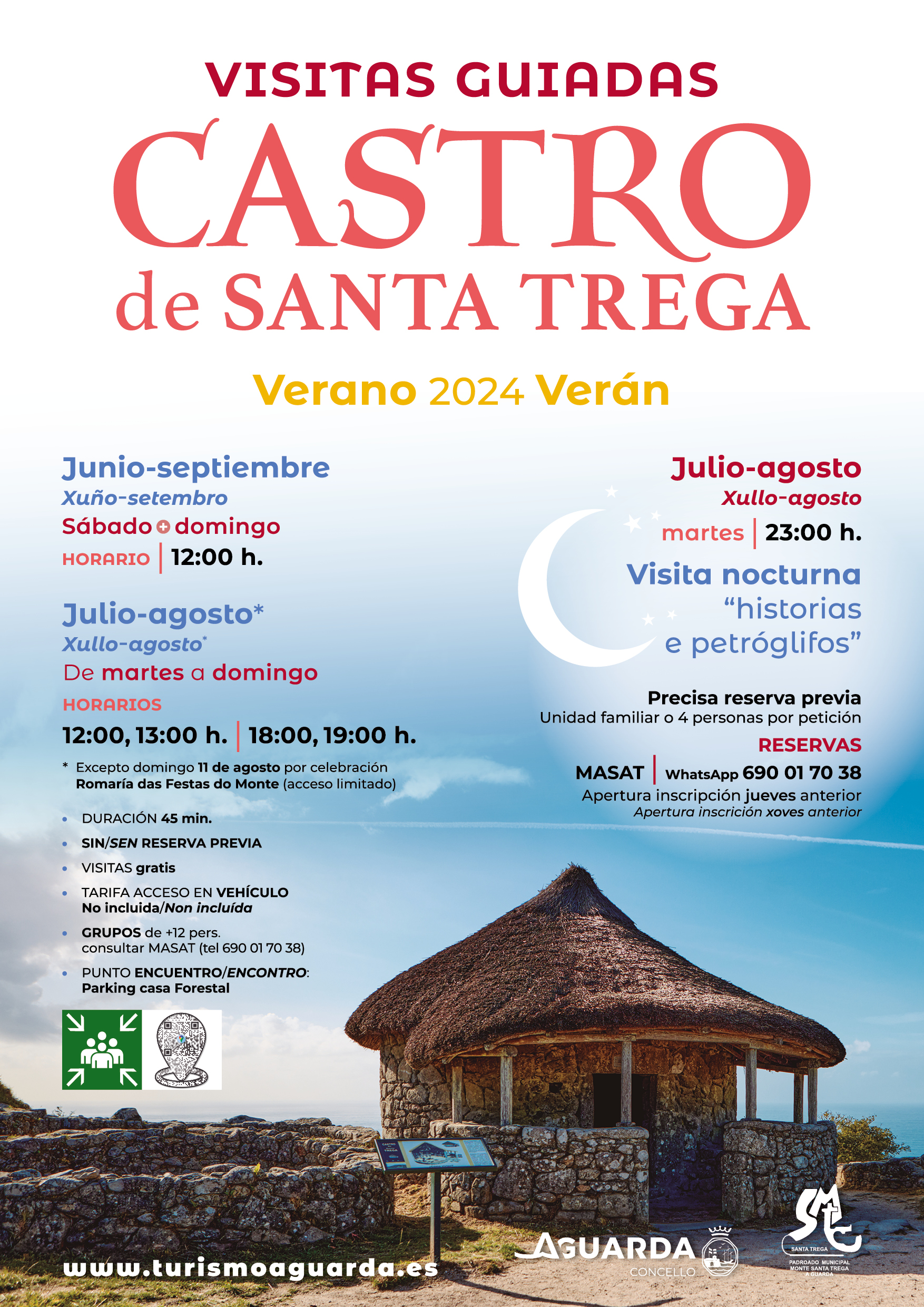 visitas Castro Santa Trega_verano 2024