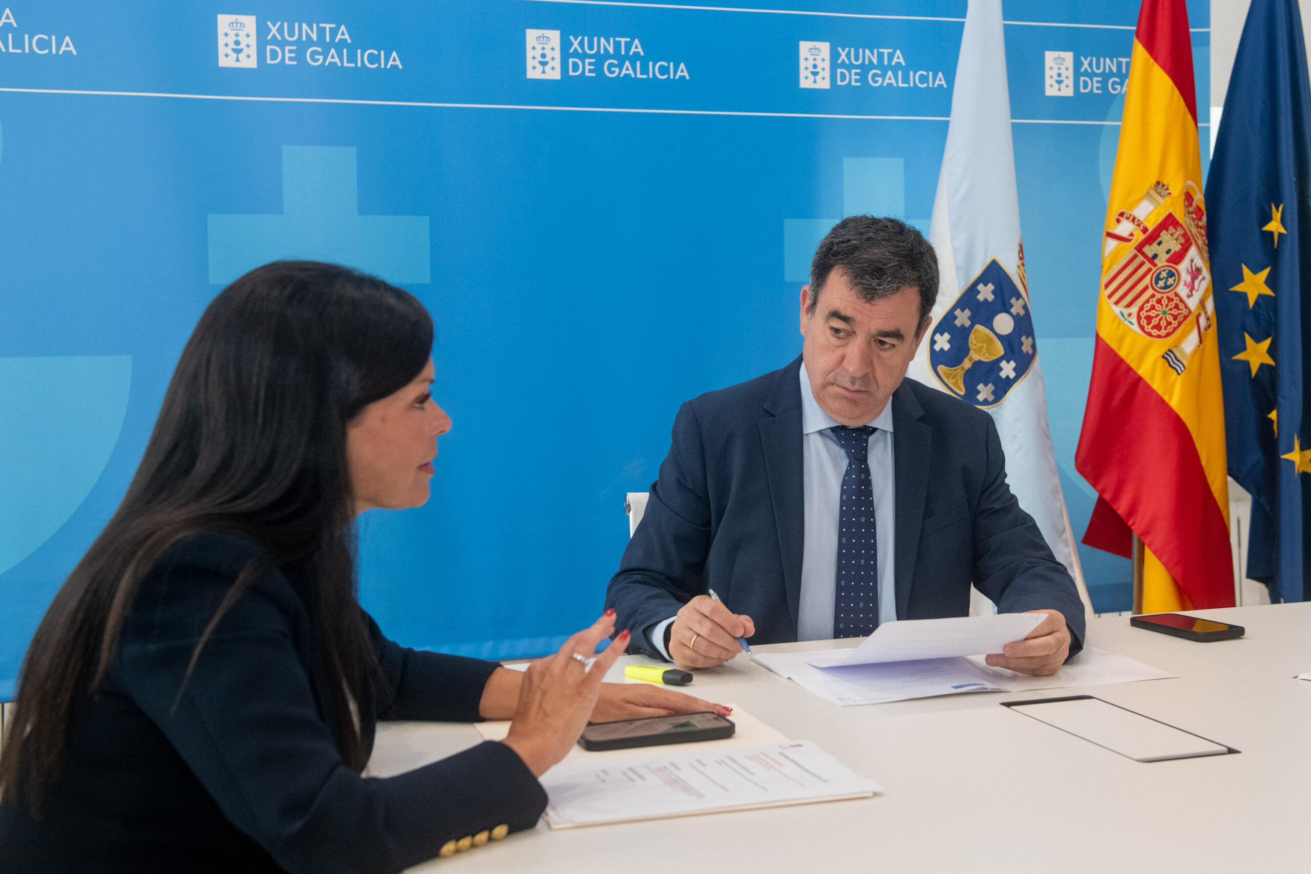 O conselleiro de Educación, Ciencia, Universidades e FP, Romá