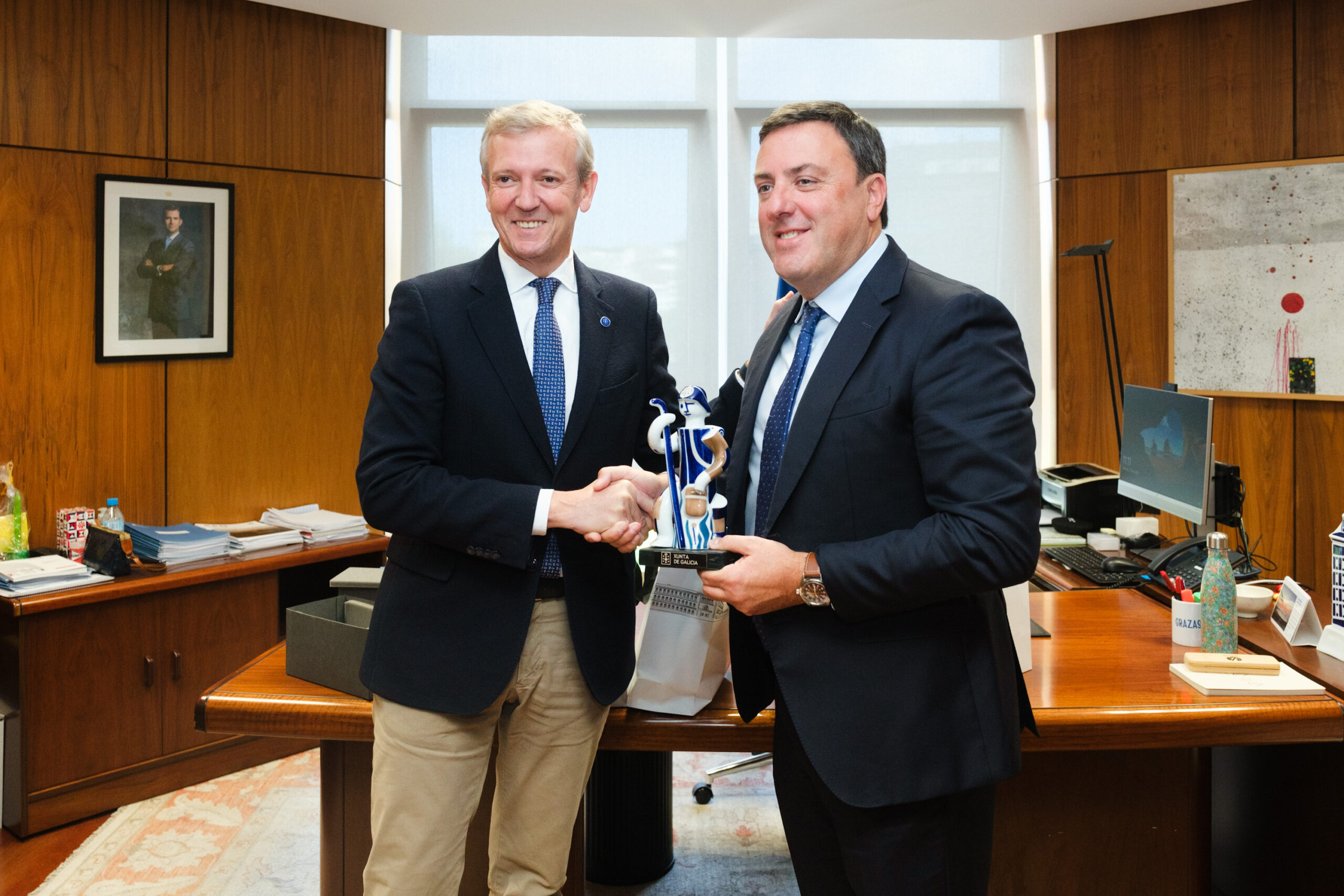 Rolda de prensa posterior á reunión co presidente da Deputaci