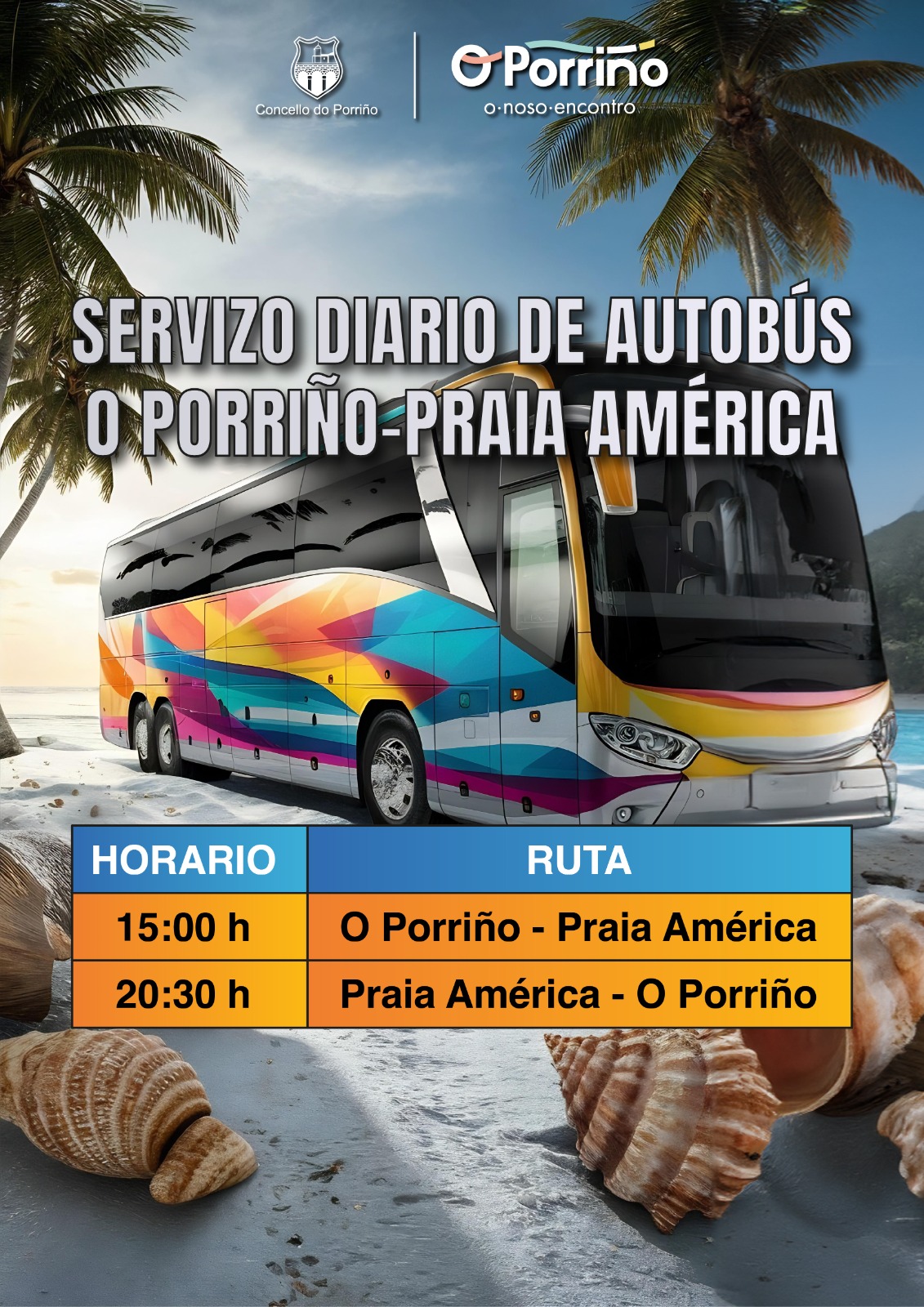 AUTOBÚS PRAIA AMÉRICA