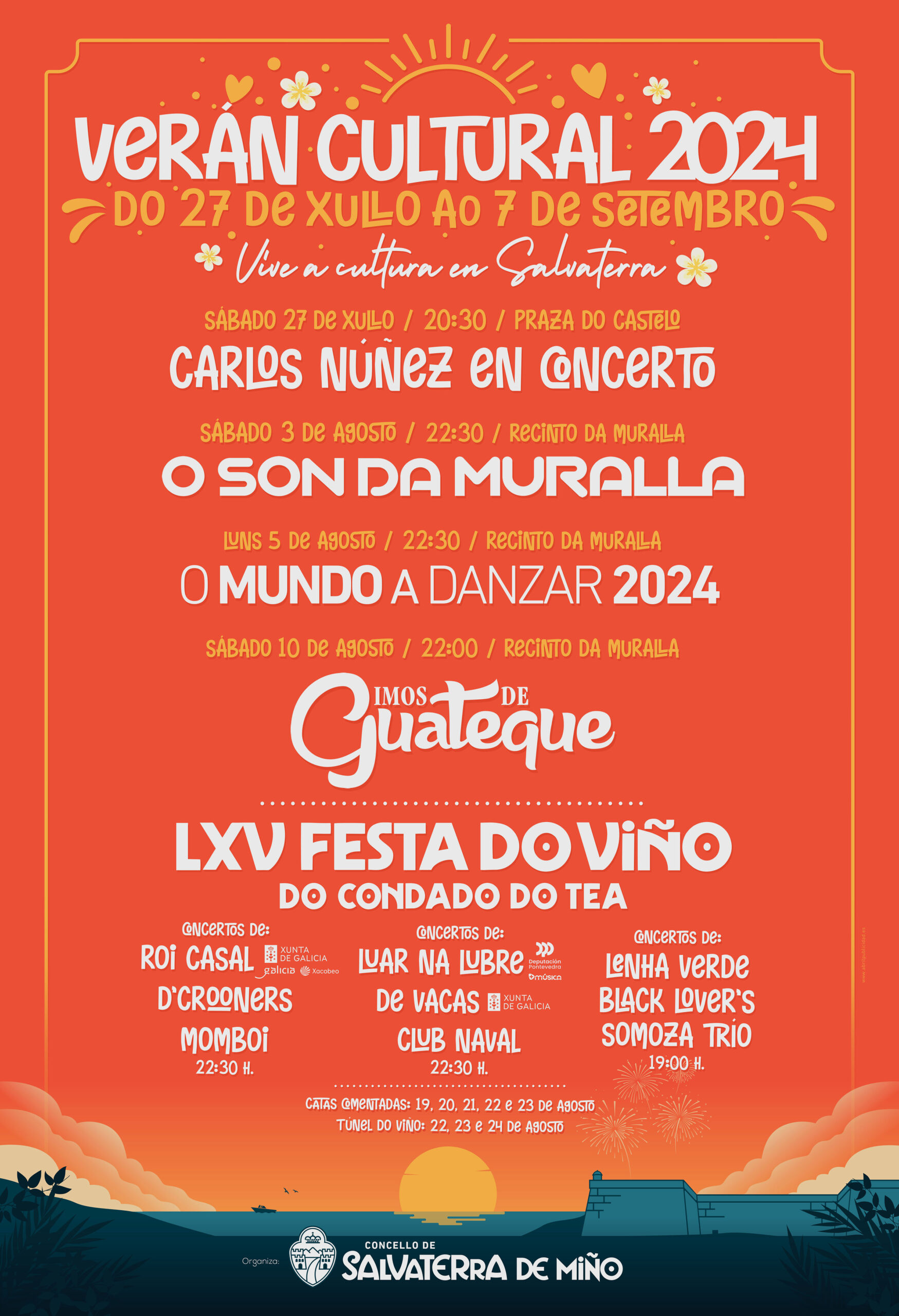 Cartel 330×483 Verán cultural Concello de Salvaterra