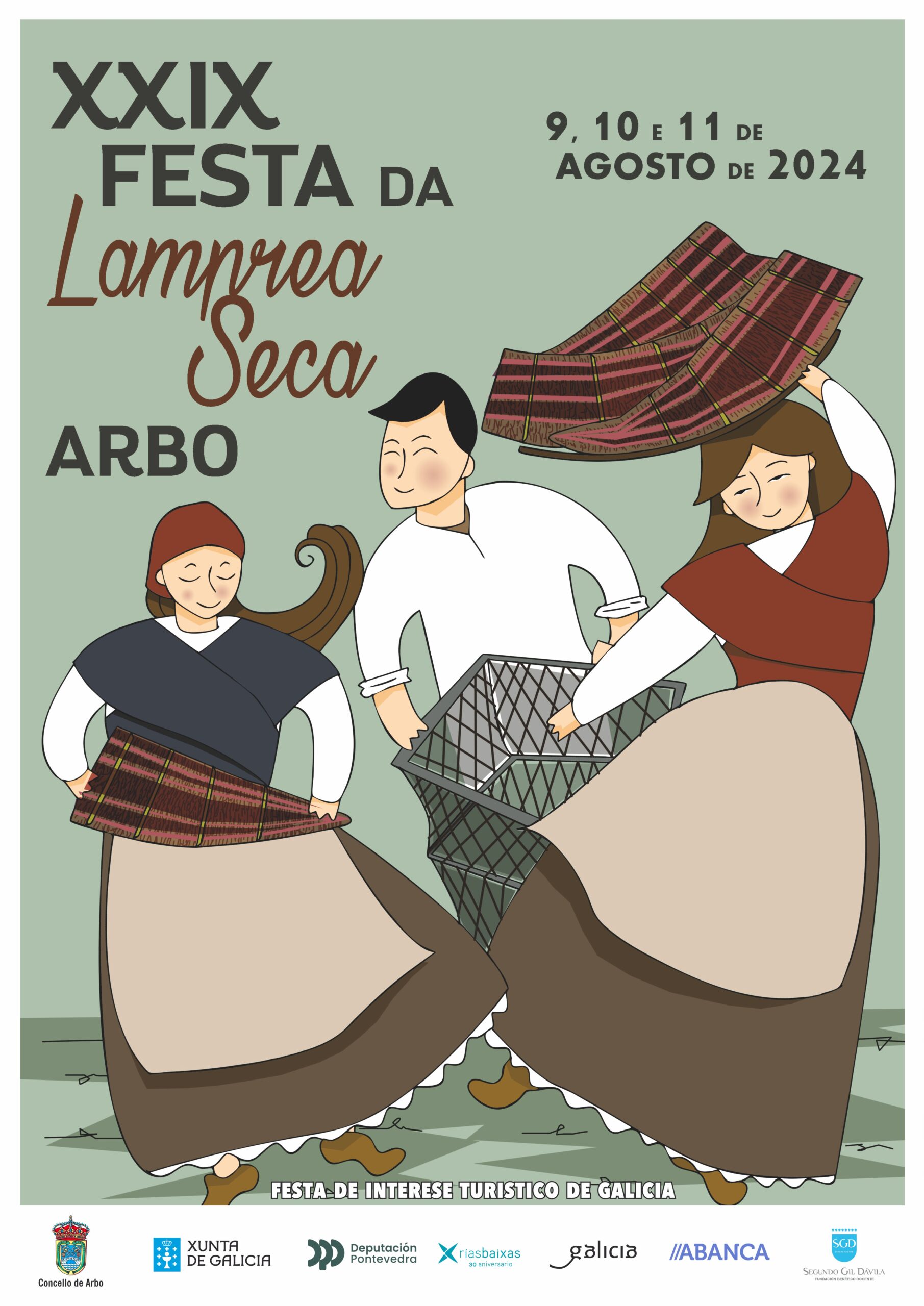Cartel Festa da Lamprea Seca ARBO 2024-1