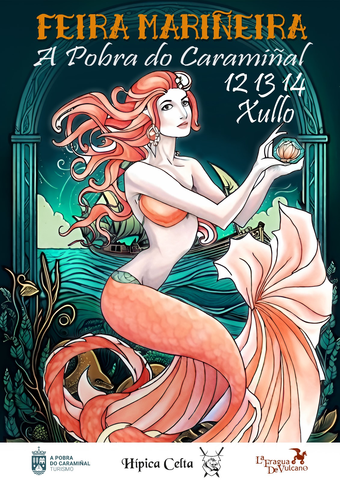 Cartel da feira mariñeira. Semana do Mar 2024