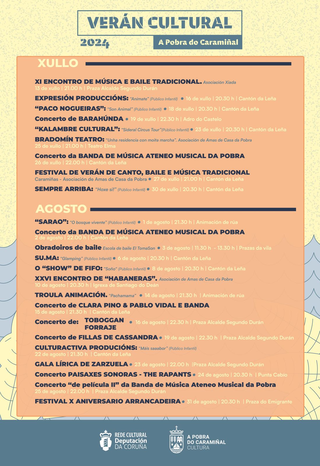 Cartel do Verán Cultural 2024