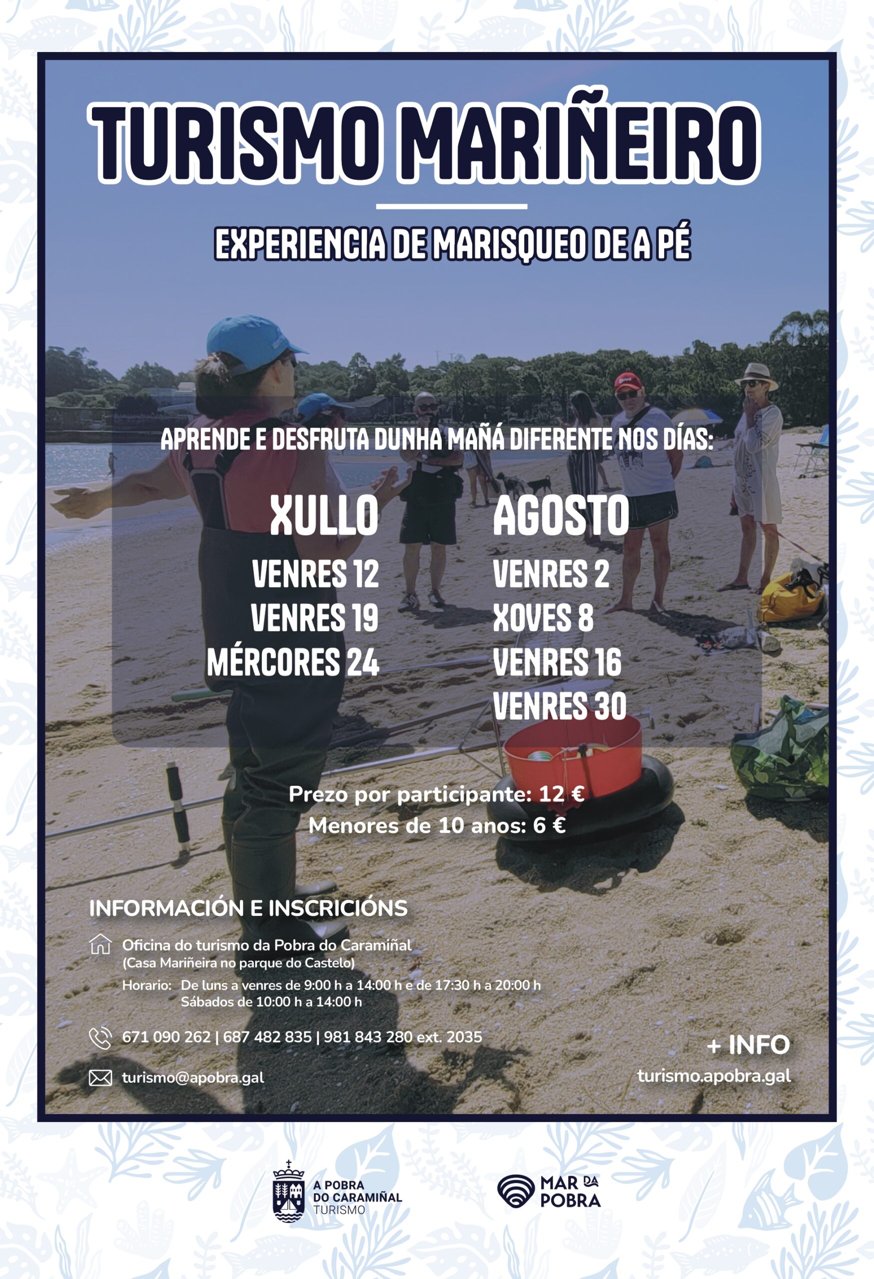 Cartel do turismo mariñeiro. Verán 2024