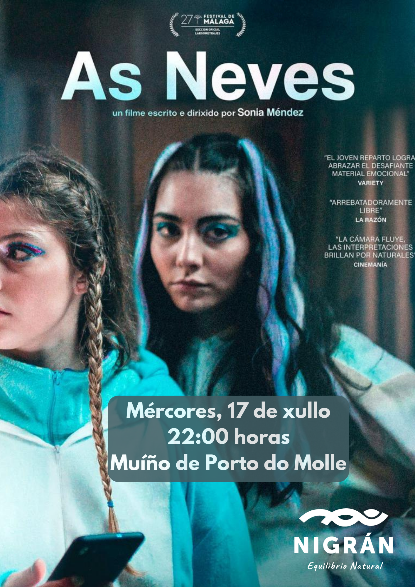 Mércores, 17 de xullo 2200 horas Muíño de Porto do Molle