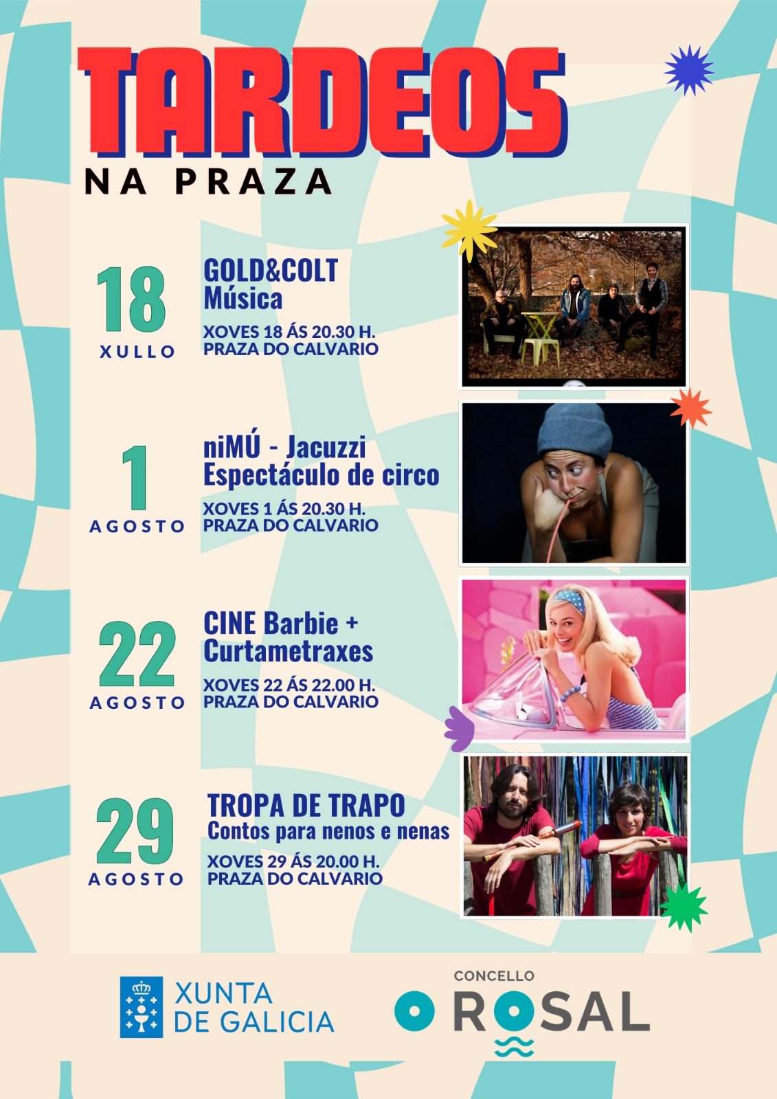 O Rosal estrea con muìsica os seus Tardeos na Praza