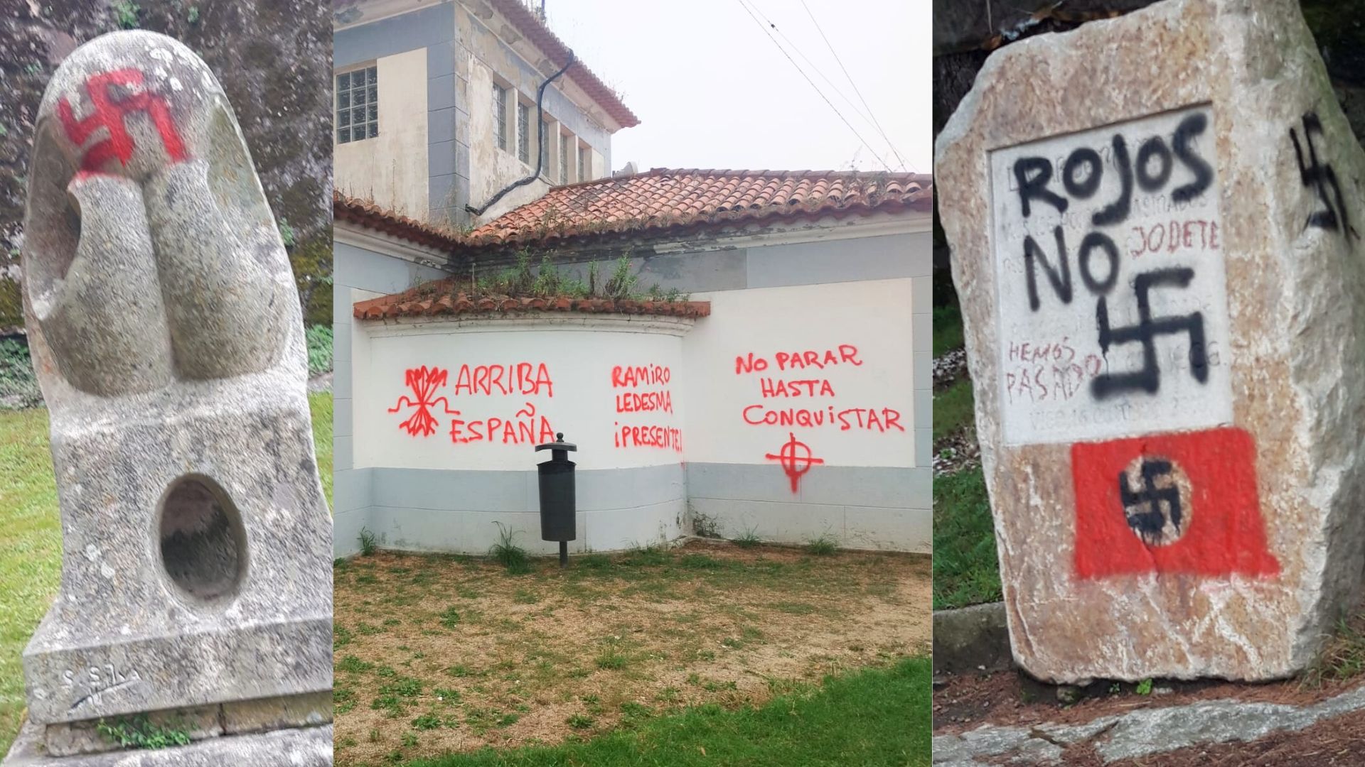 Pintadas fascistas lugar memoria Castro