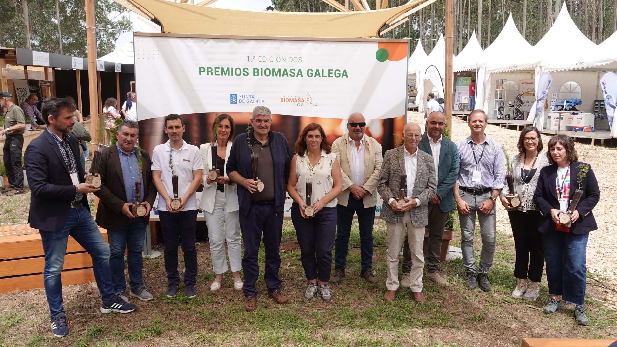 Premiados nos Premios Biomasa Galega, celebrados en Galiforest Abanca 2024