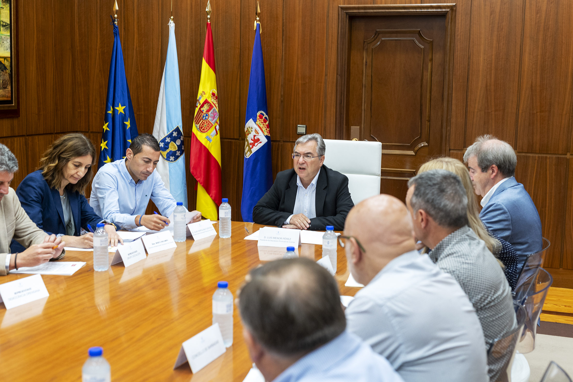 Primeira reunión do Comité do Transporte Metropolitano celebrado o 10 de xullo no Pazo Provincial