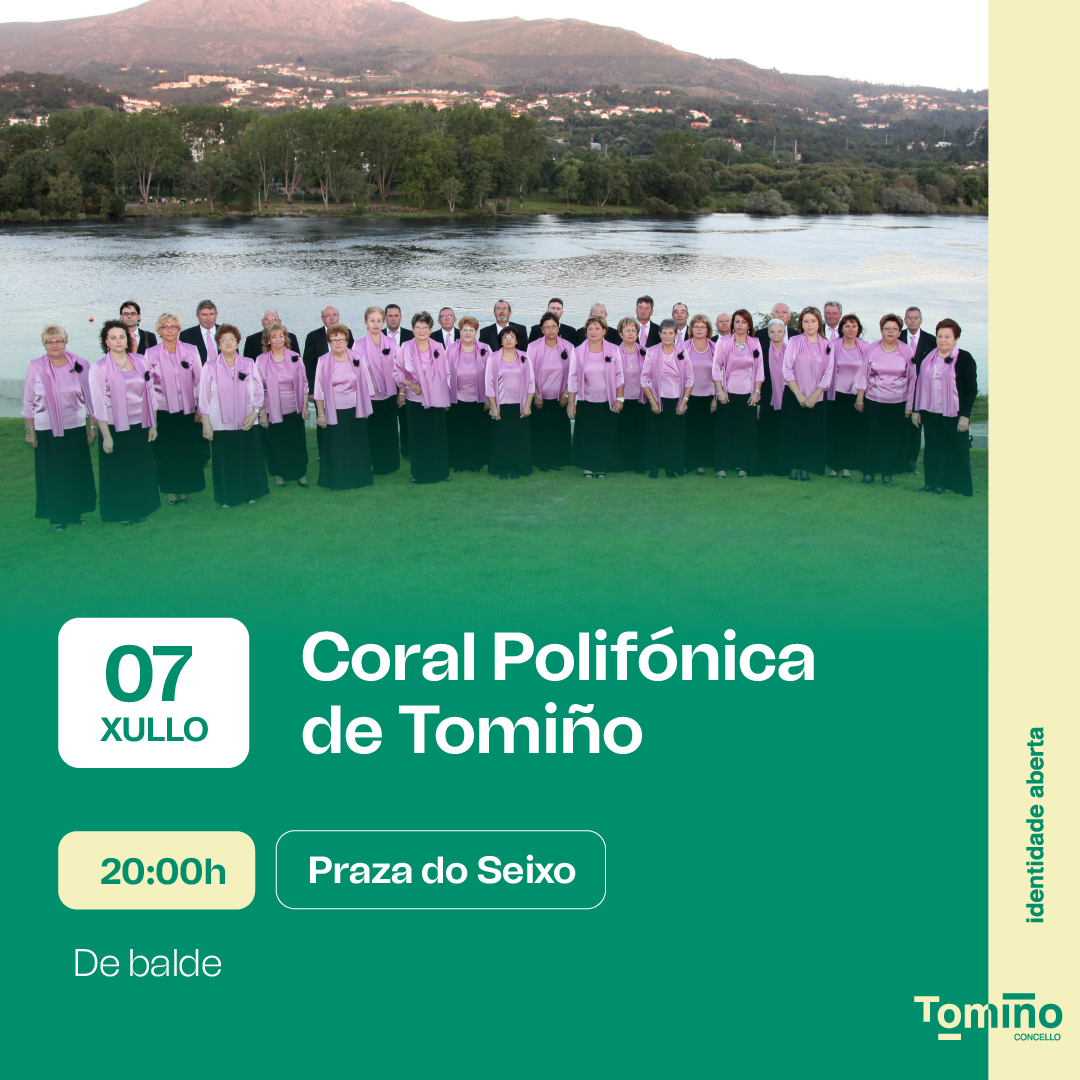Serán musical na Praza do Seixo co concerto de verán da Coral Polifónica de Tomiño