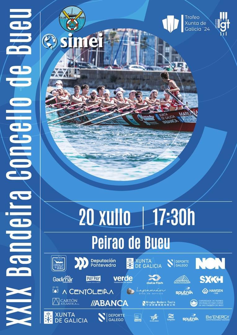 cartel bandeira concello de bueu