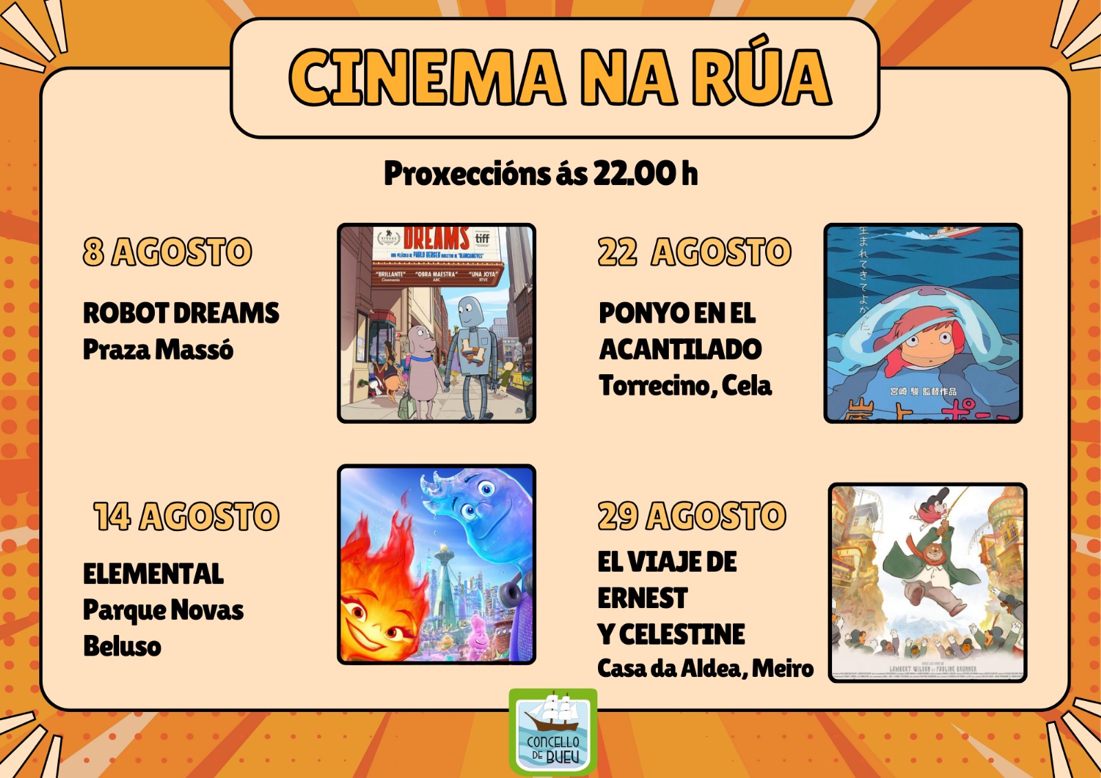 cartel cinema na rua