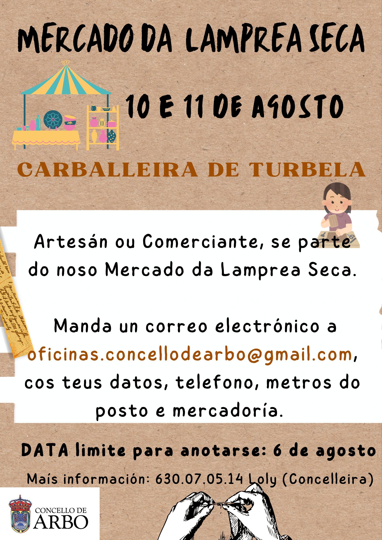 cartel mercado da lamprea seca