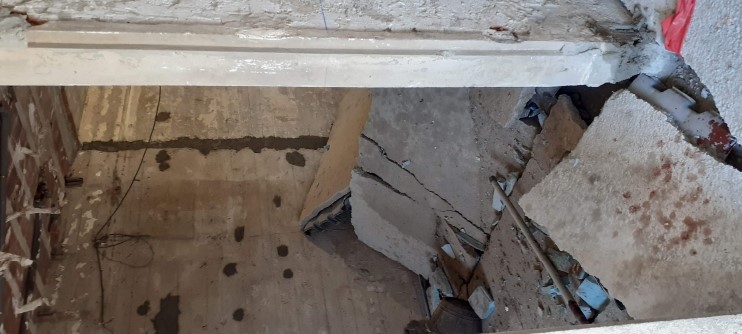 explosión con feridos