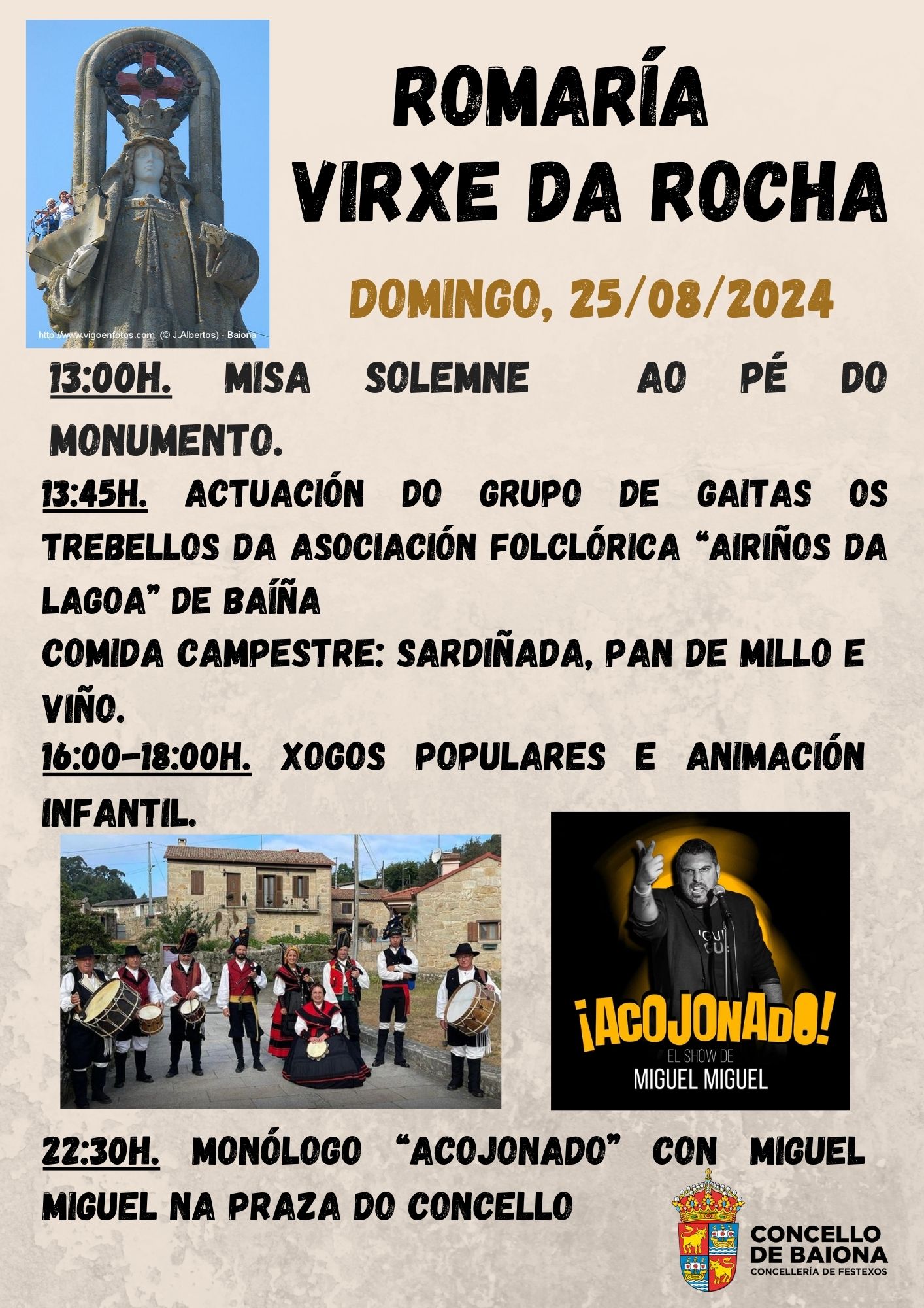 Cartel Romería Virgen de la Roca 2024