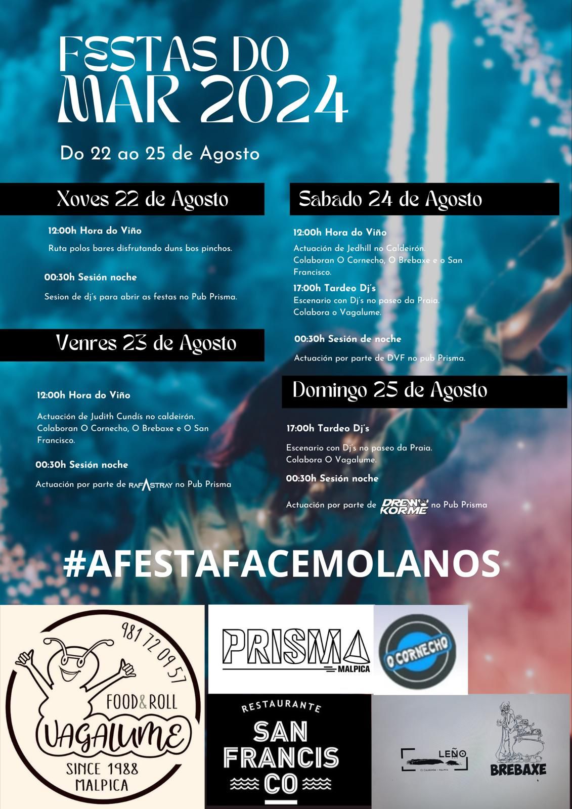FESTAS DO MAR PROGRAMACIÓN HOSTALARÍA 2024
