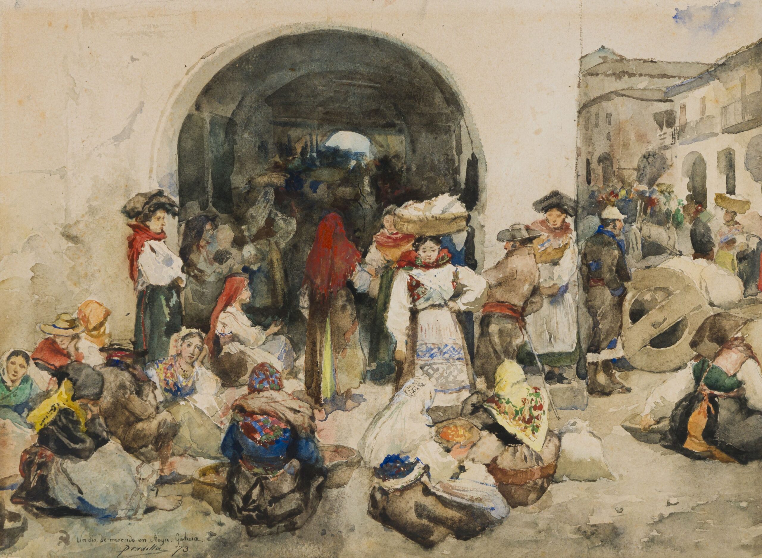 Pradilla_Un-dia-en-el-mercado-de-Noia