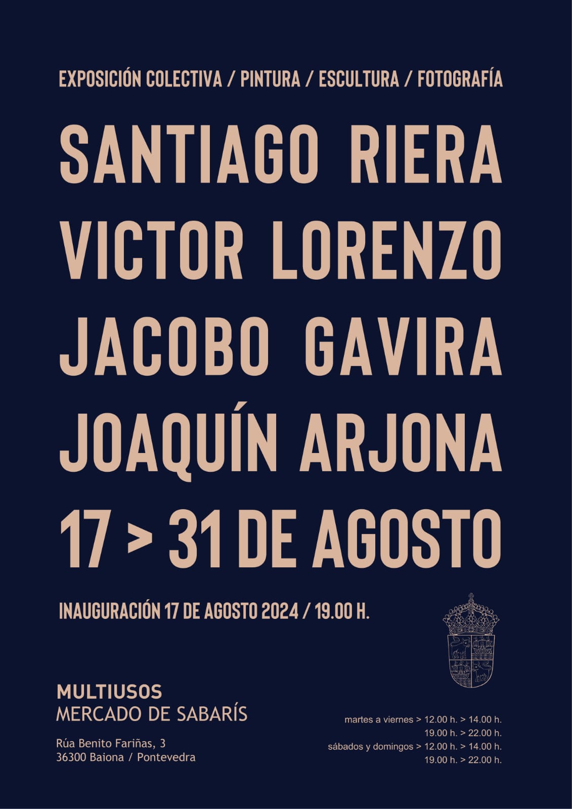 cartel expo Santiago Riera