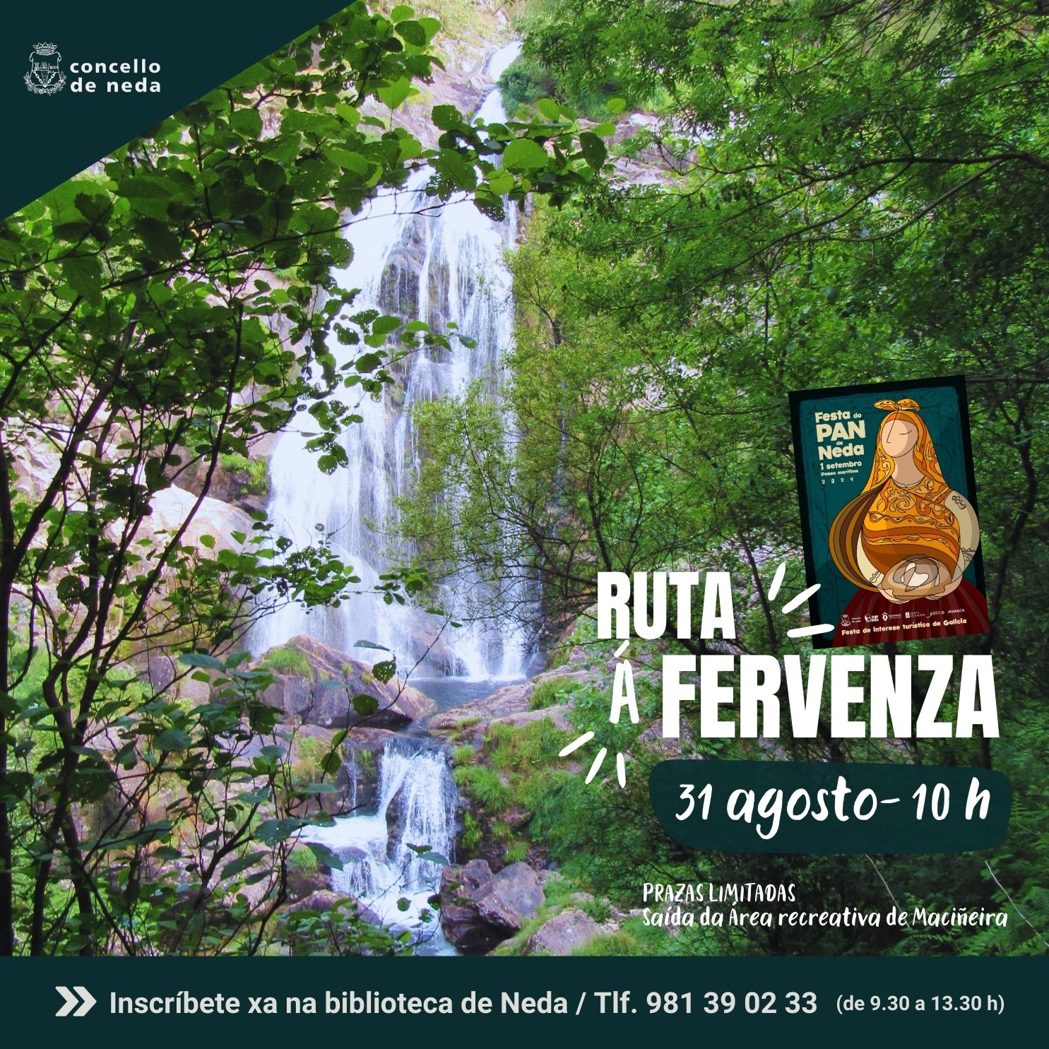 cartel ruta á Fervenza do Belelle