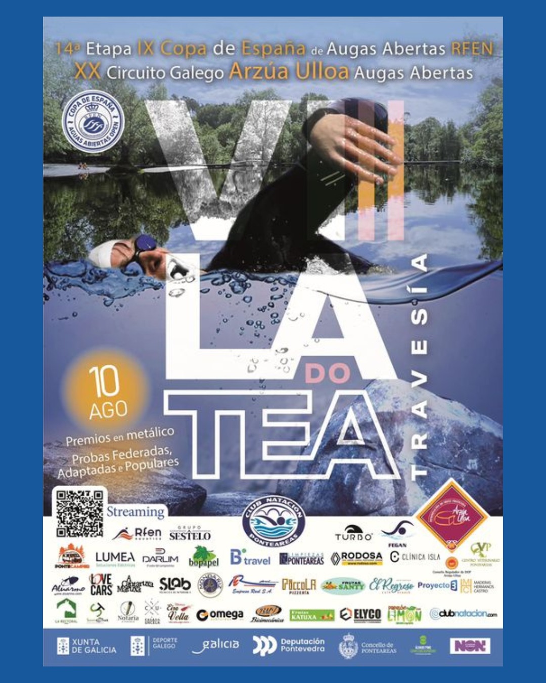 travesía a nado vila do tea cartel