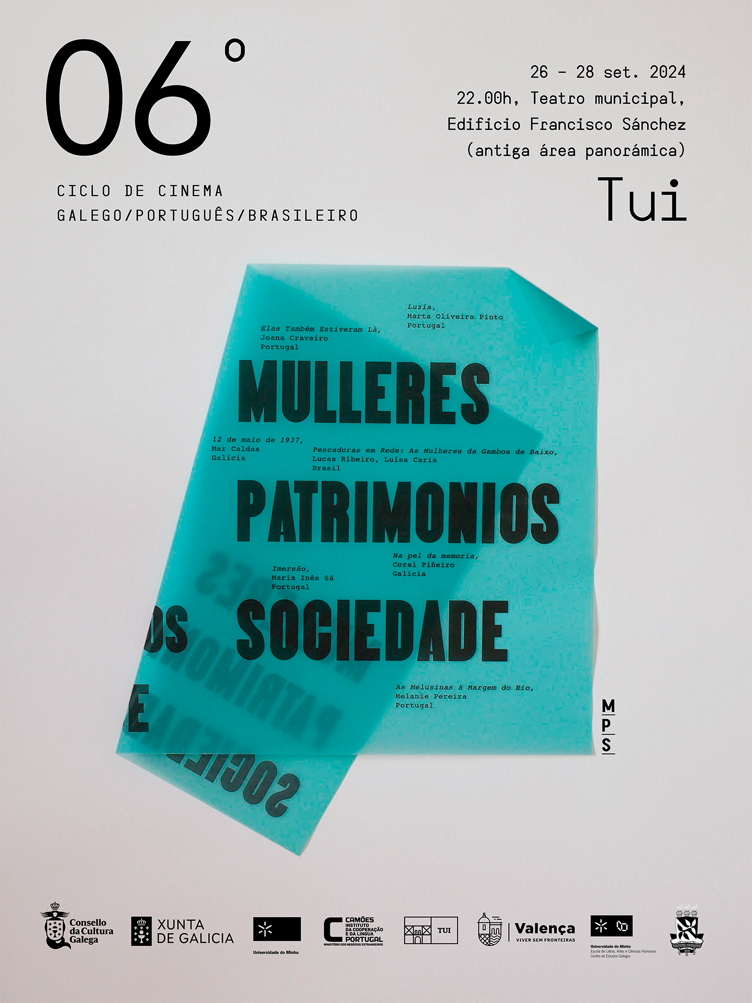 20092024 Ciclo de Cine Mulheres Patrimonios Sociedade – Cartel