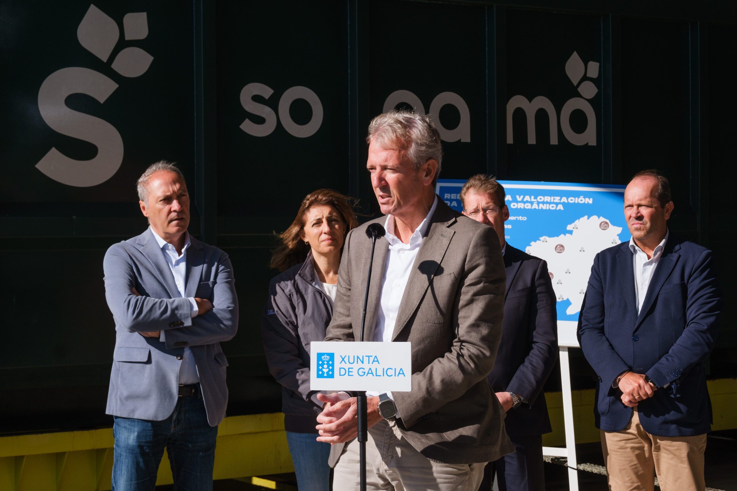 Visita á planta de transferencia de residuos de Sogama