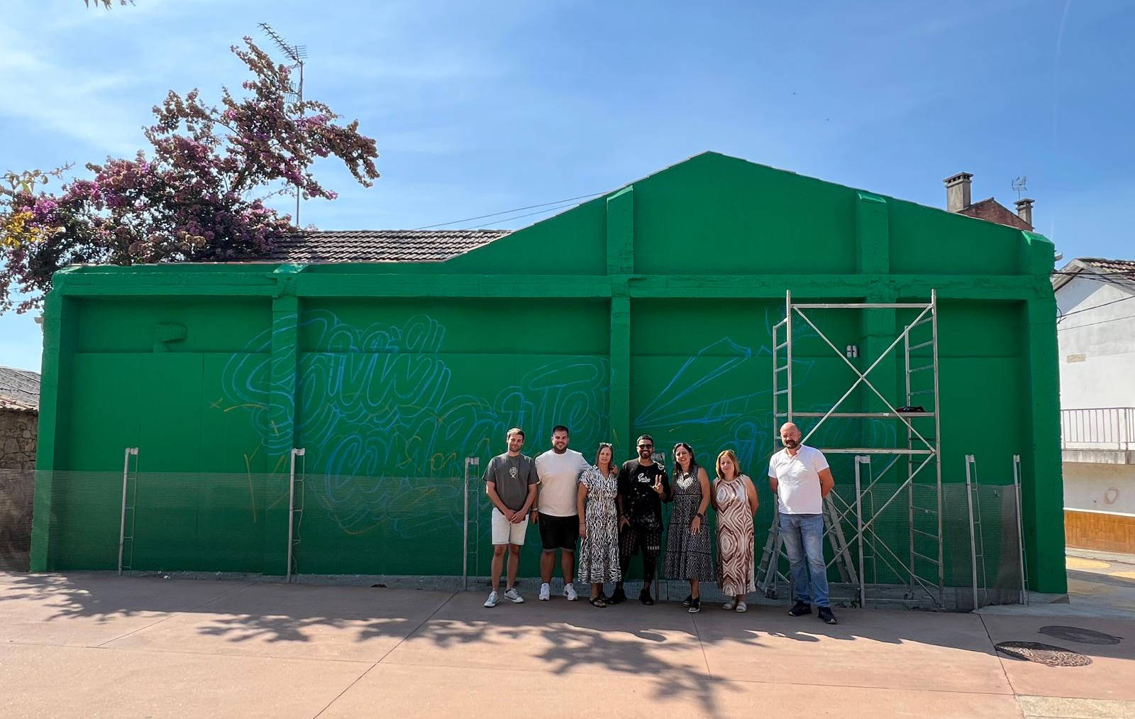 Arte urbana en Tomiño da man do artista internacional Marion Ve 01