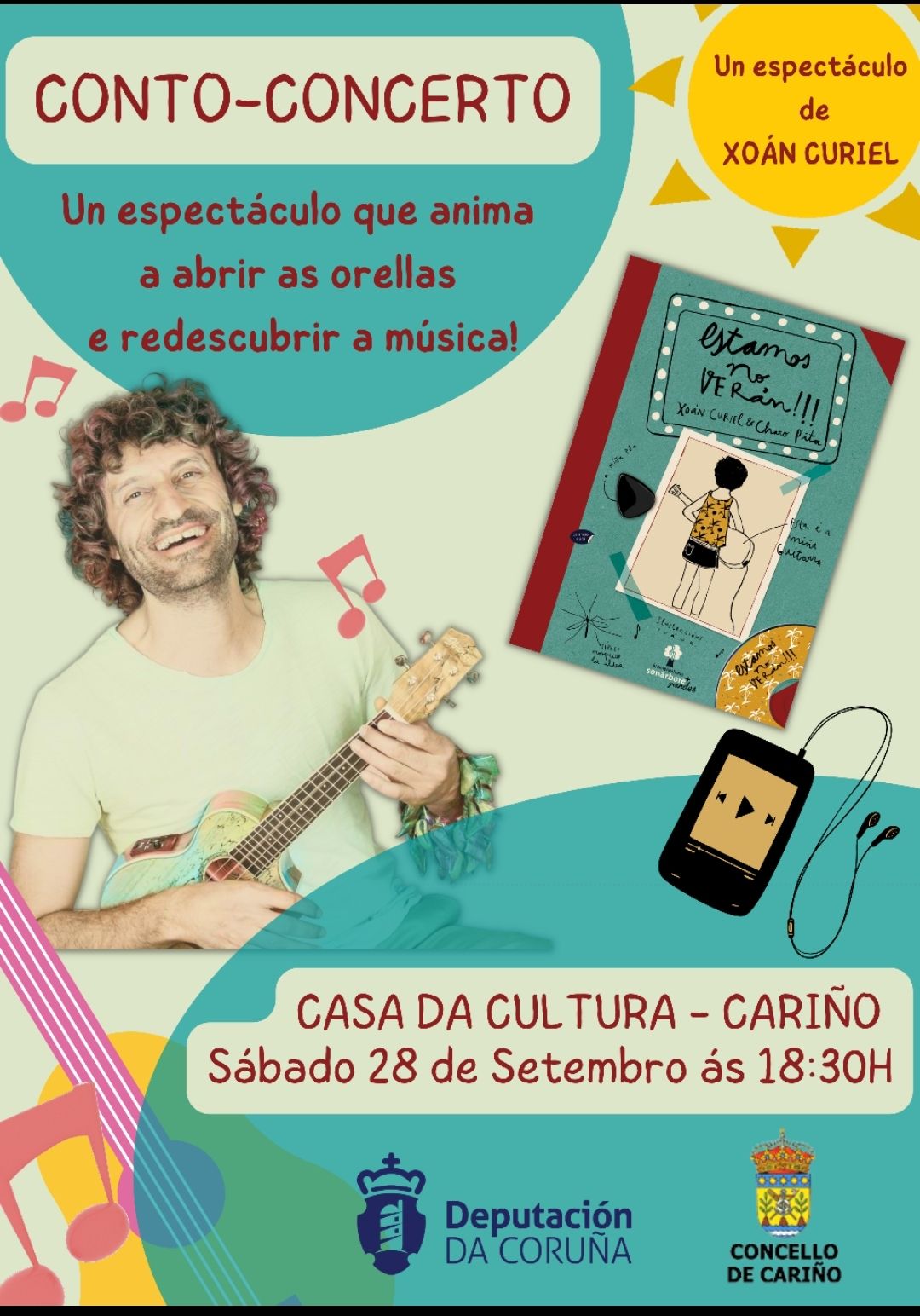 CARTEL CARIÑO – Cariño despide el mes de septiembre con el espectáculo musical ‘Conto-Concerto’ este sábado