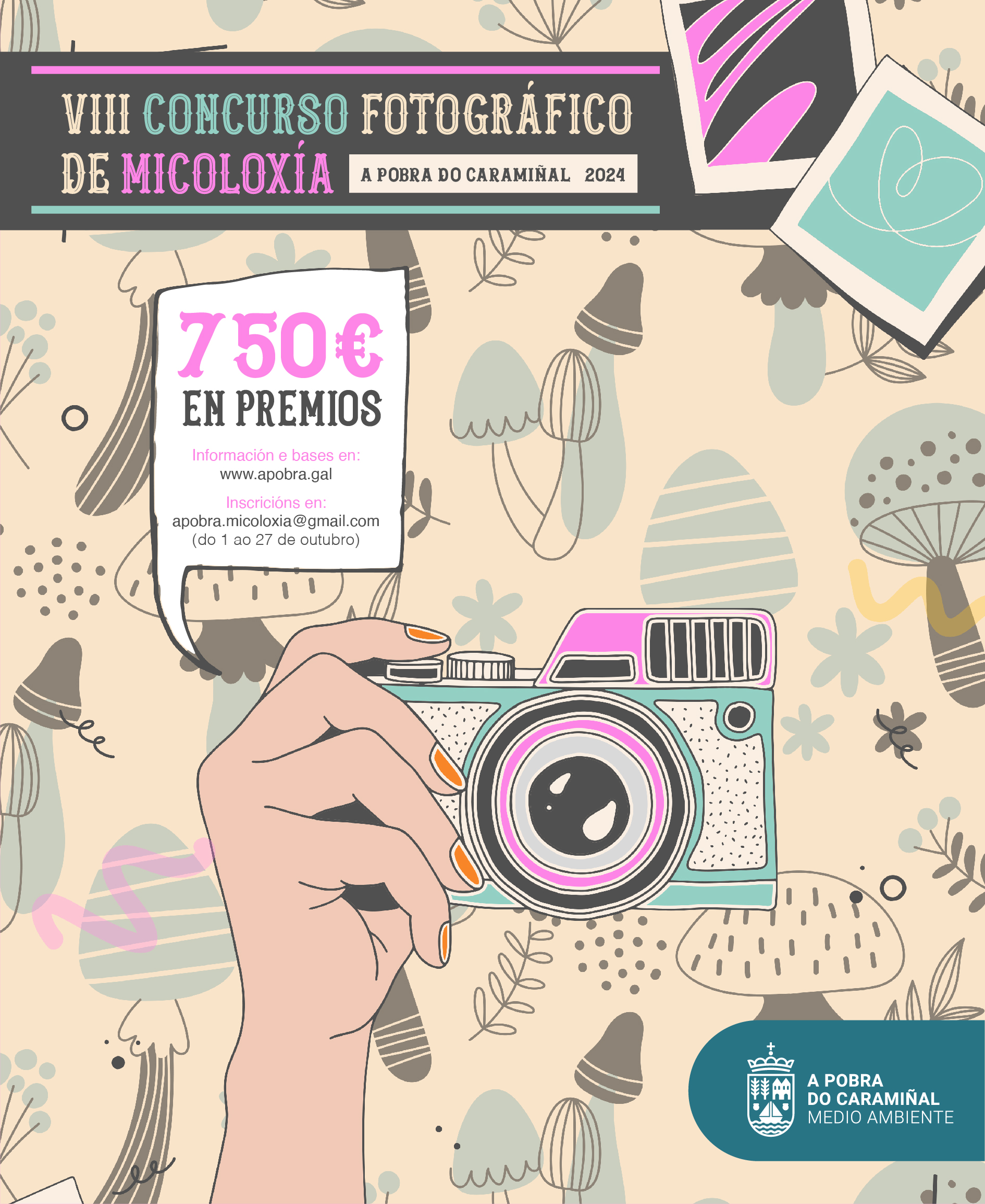 Cartel do VIII Concurso Fotográfico de Micoloxía