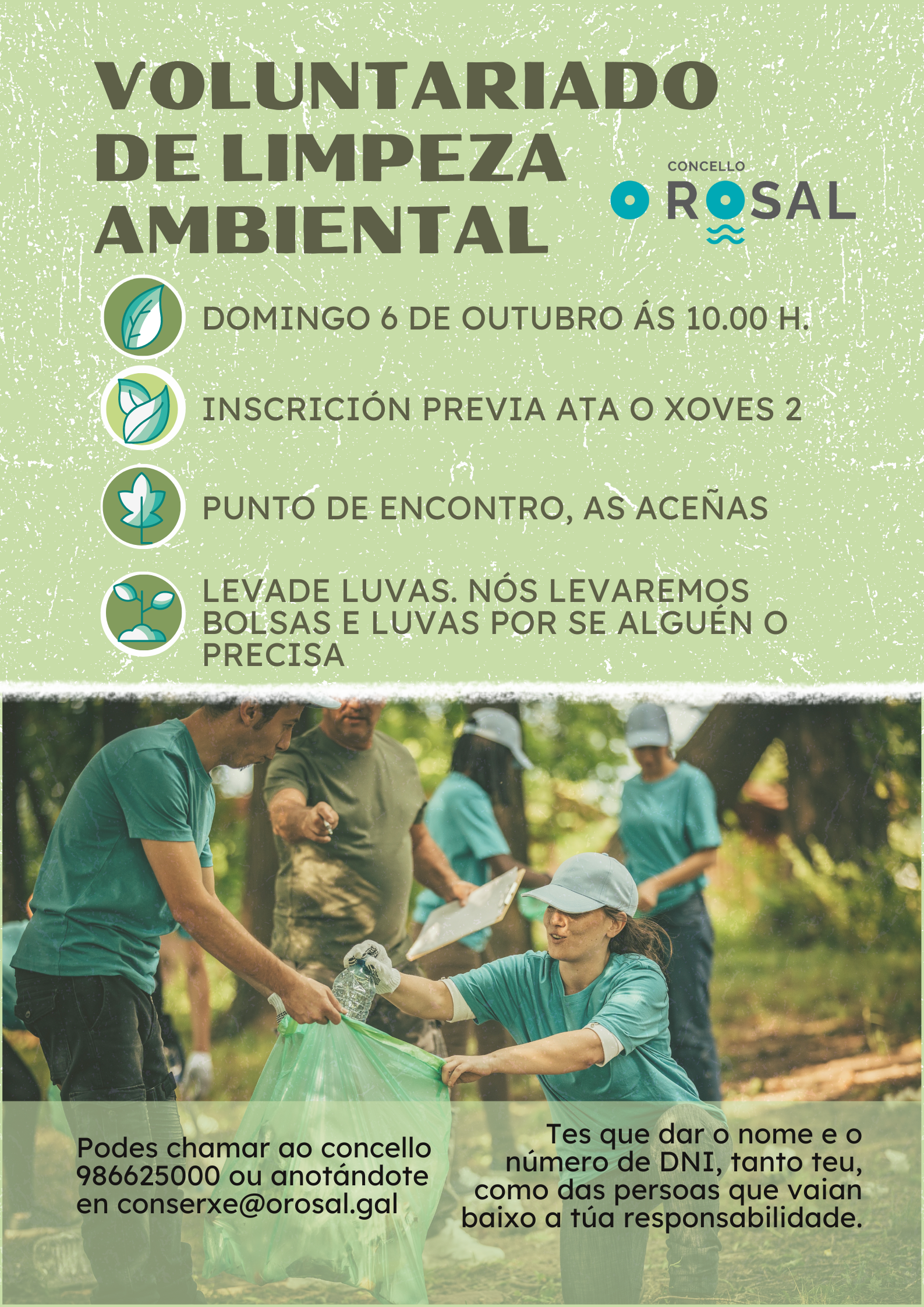 O Rosal convoca unha nova xornada de voluntariado para coidar a contorna