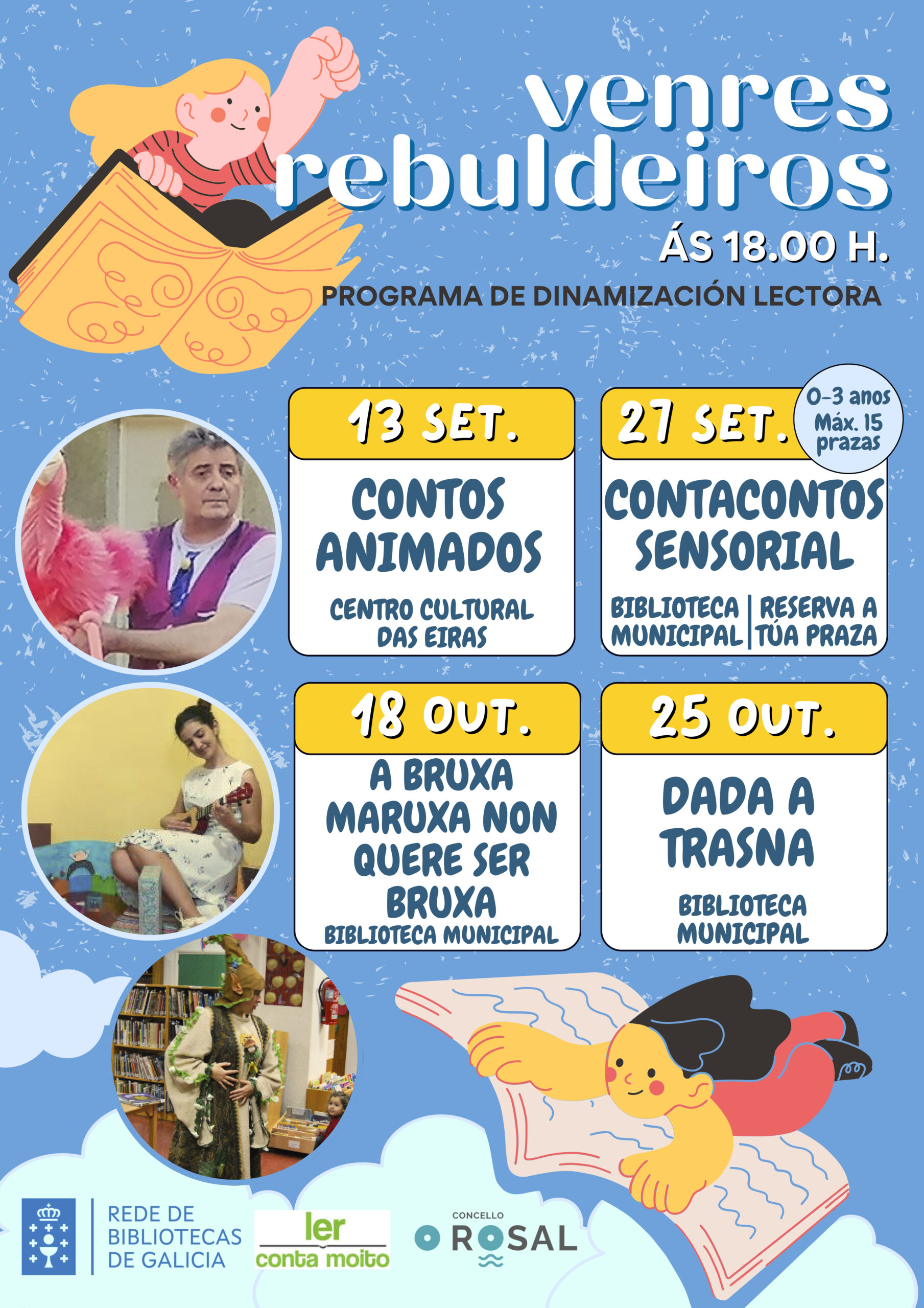 Os ‘Venres rebuldeiros’ chegan ao Rosal para facer da lectura unha aventura inesquecible