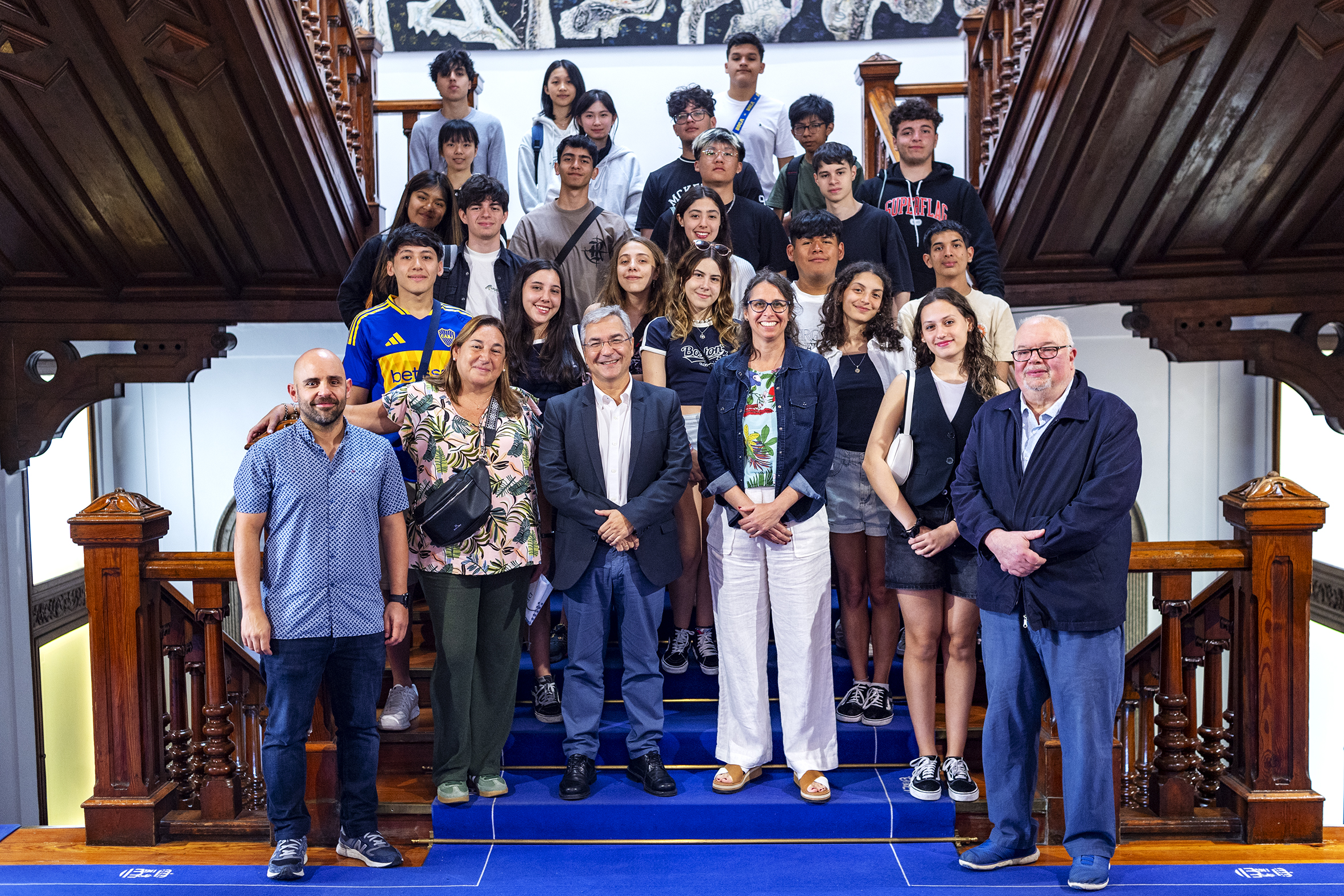 Recepción a alumnado do Instituto Santiago Apóstolo de Bos Aires -2