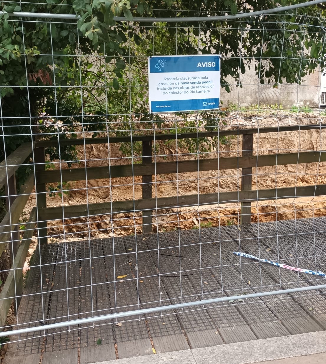 senda peonil clausurada