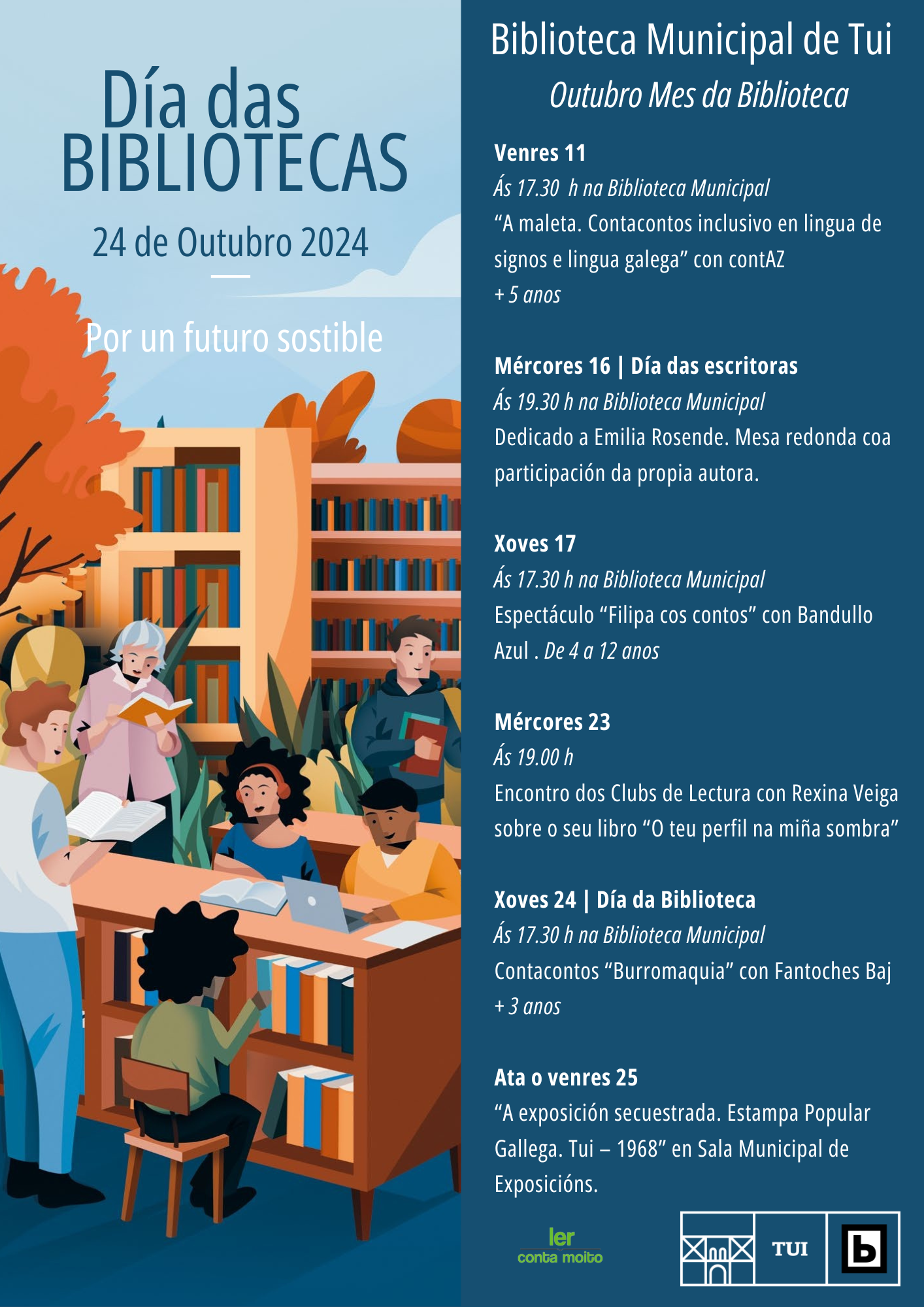 07102024 Día das Bibliotecas 2024 – Cartel