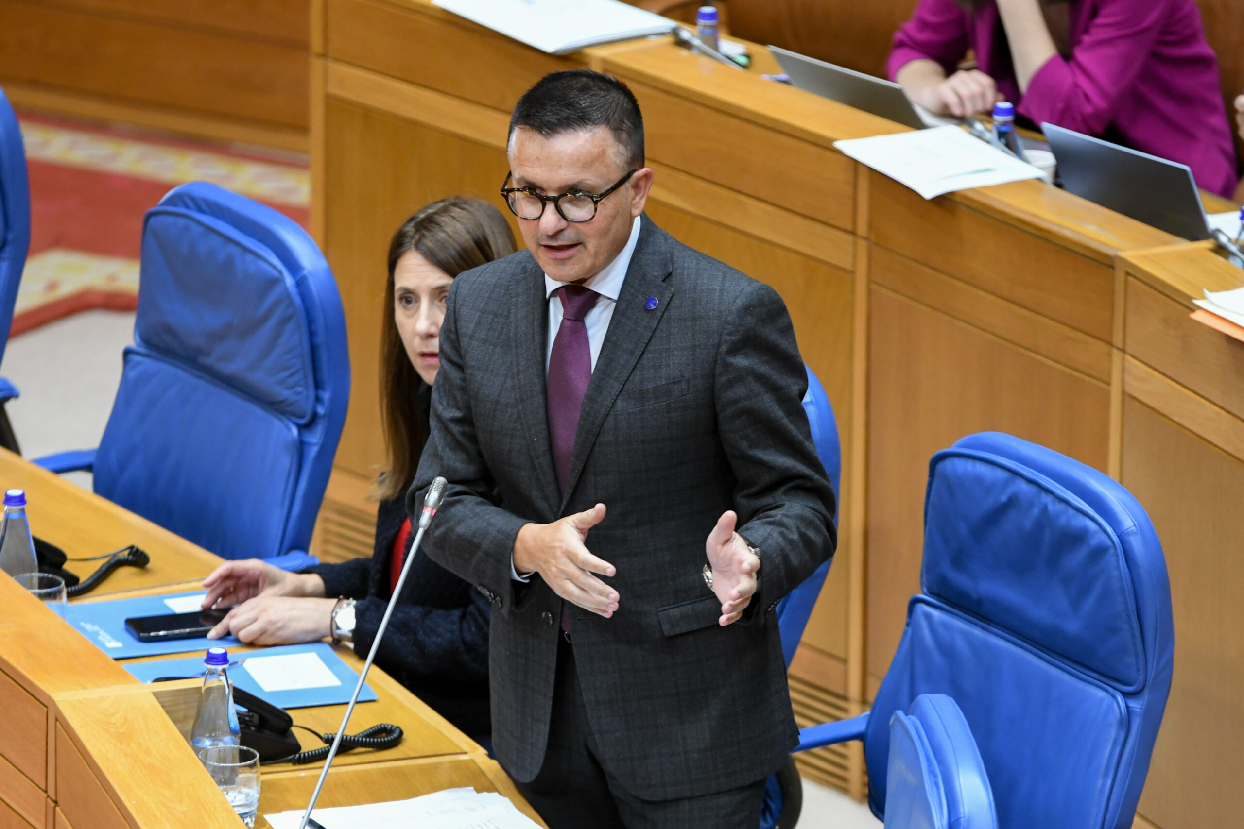 O conselleiro de Emprego, Comercio e Emigración, José Gonzál