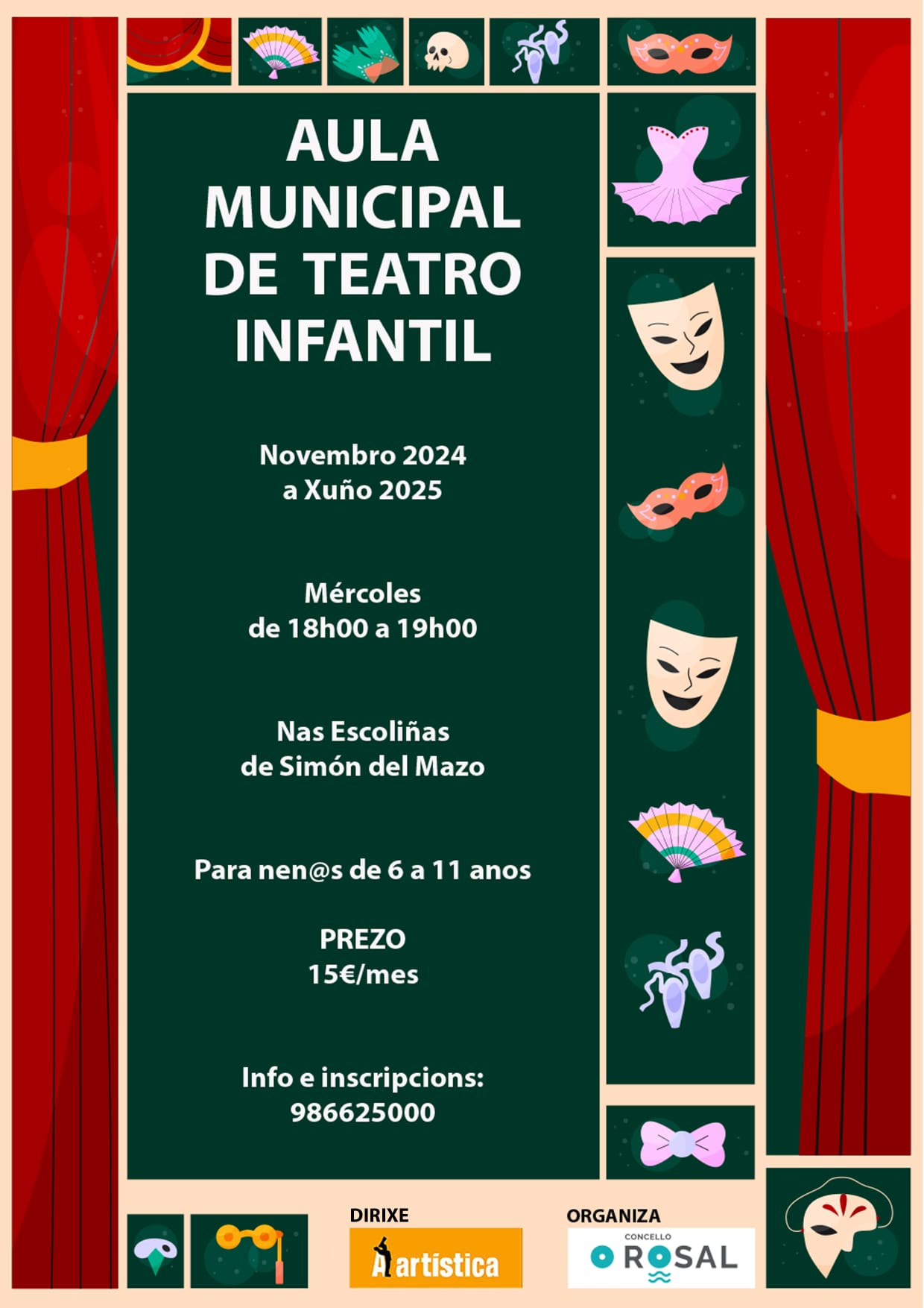 A Aula Municipal de Teatro do Rosal sube ao escenario aě cativada