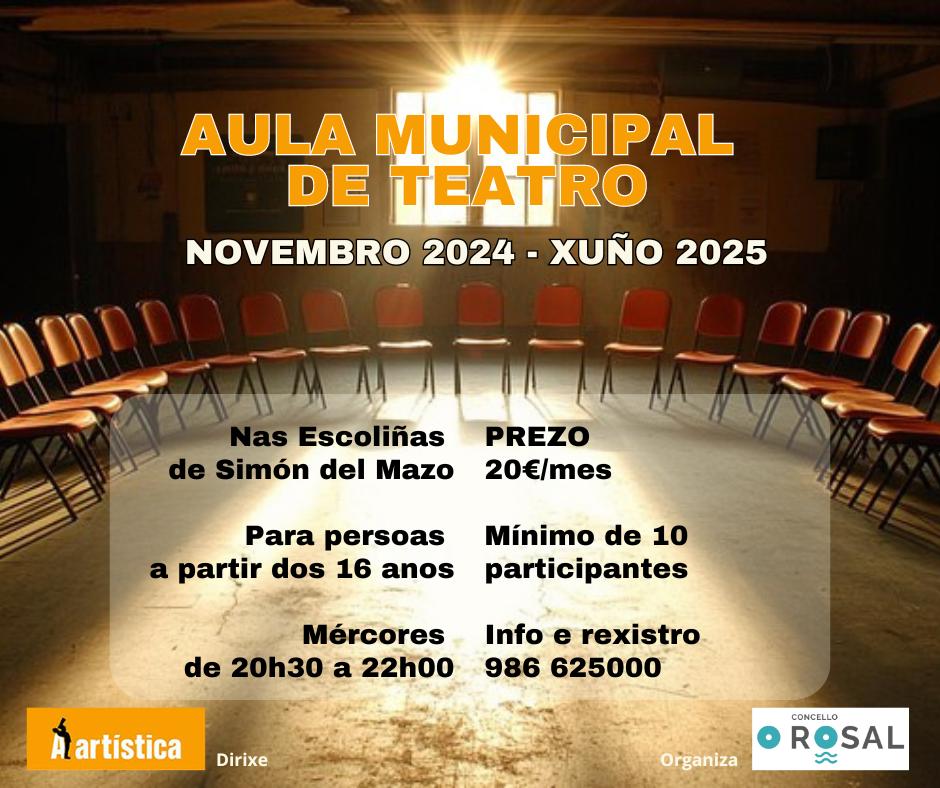 A Aula de Teatro Municipal do Rosal volve subir o pano para puìblico adulto