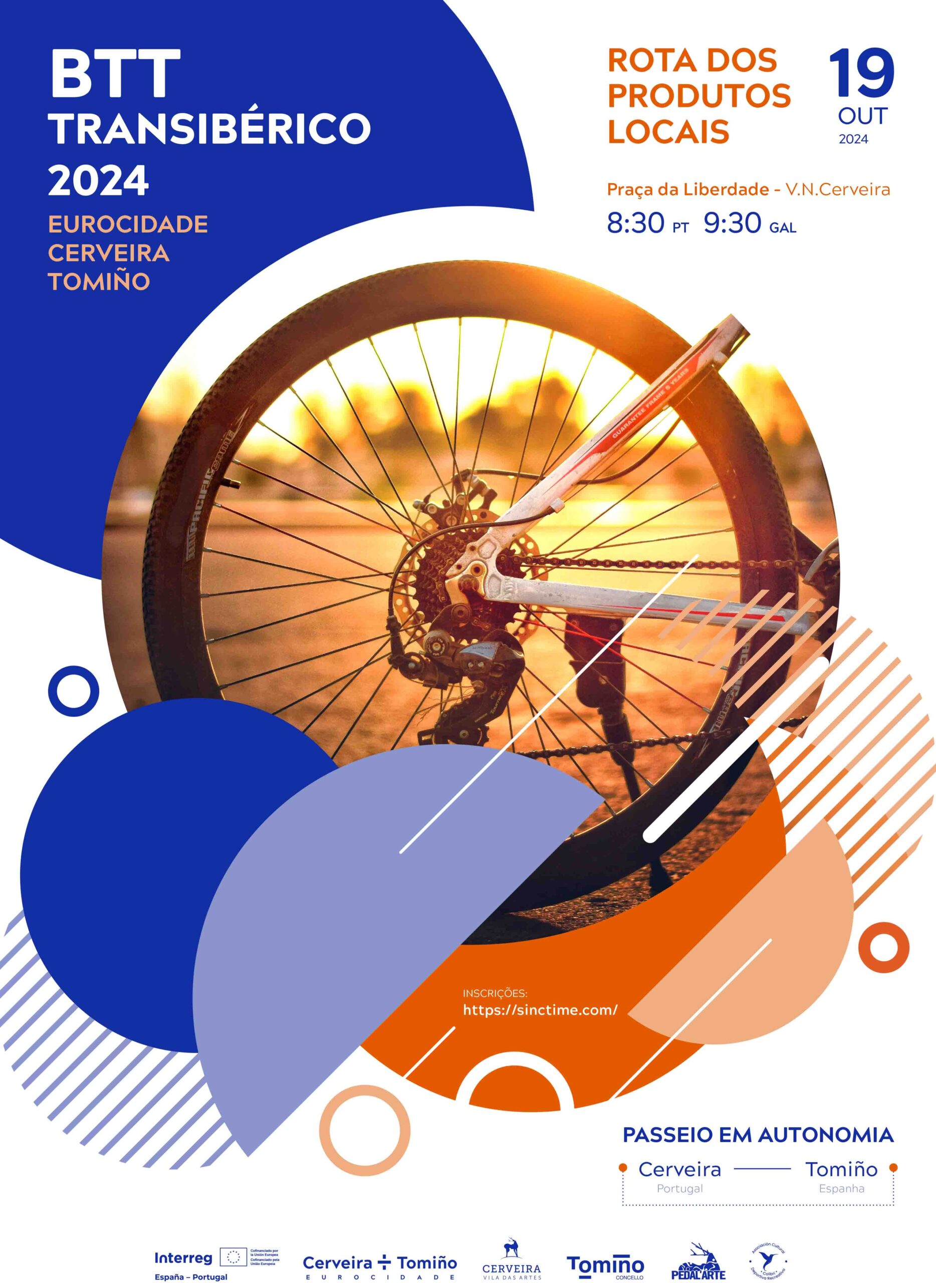 Aventura sobre rodas na Eurocidade Cerveira-Tomiño co BTT Transibérico 2024