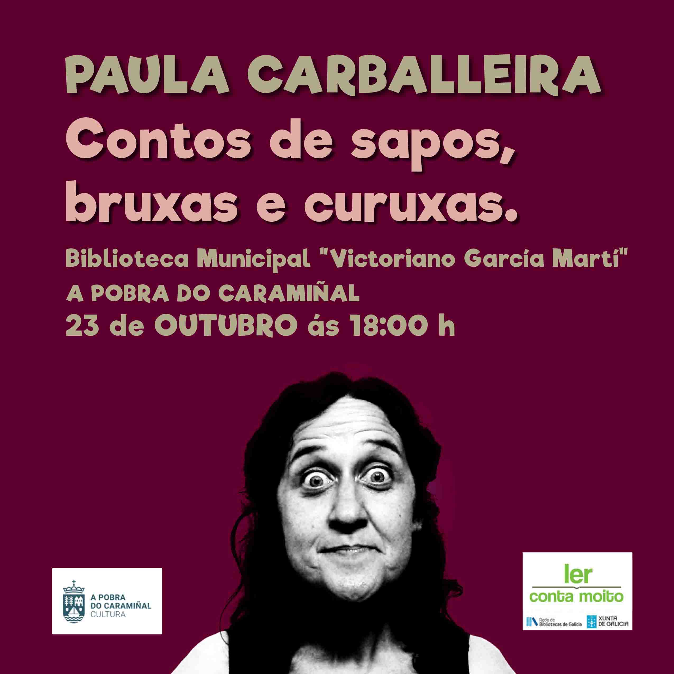 Cartel do contacontos infantil polo Día das Bibliotecas 2024