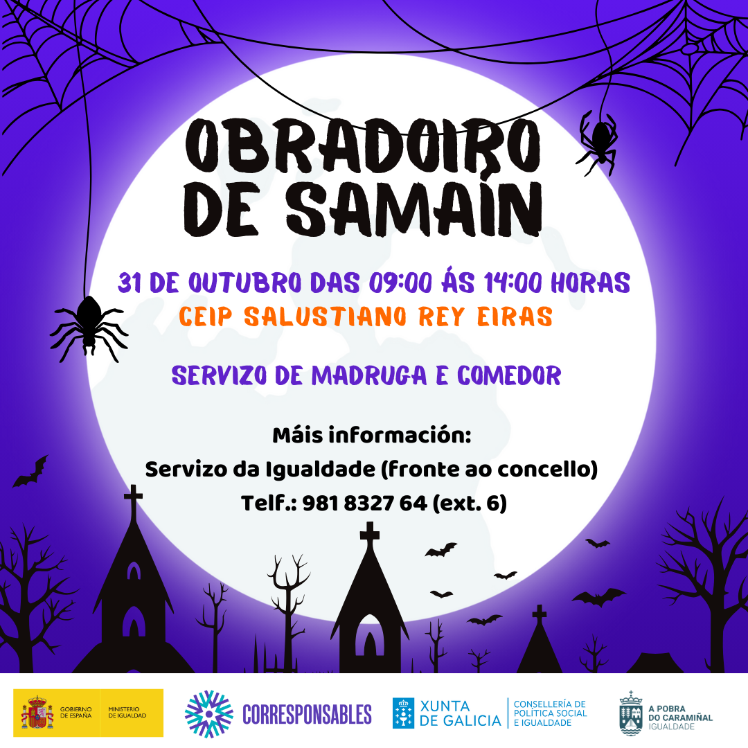 Cartel do obradoiro de conciliación do Samaín 2024