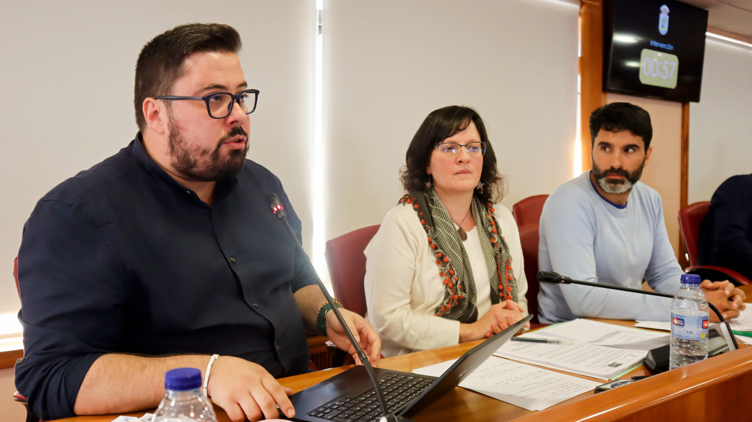 Foto_Xabier P Igrexas, Ana Martínez e Filipe Abalde BNG no Pleno de Vigo