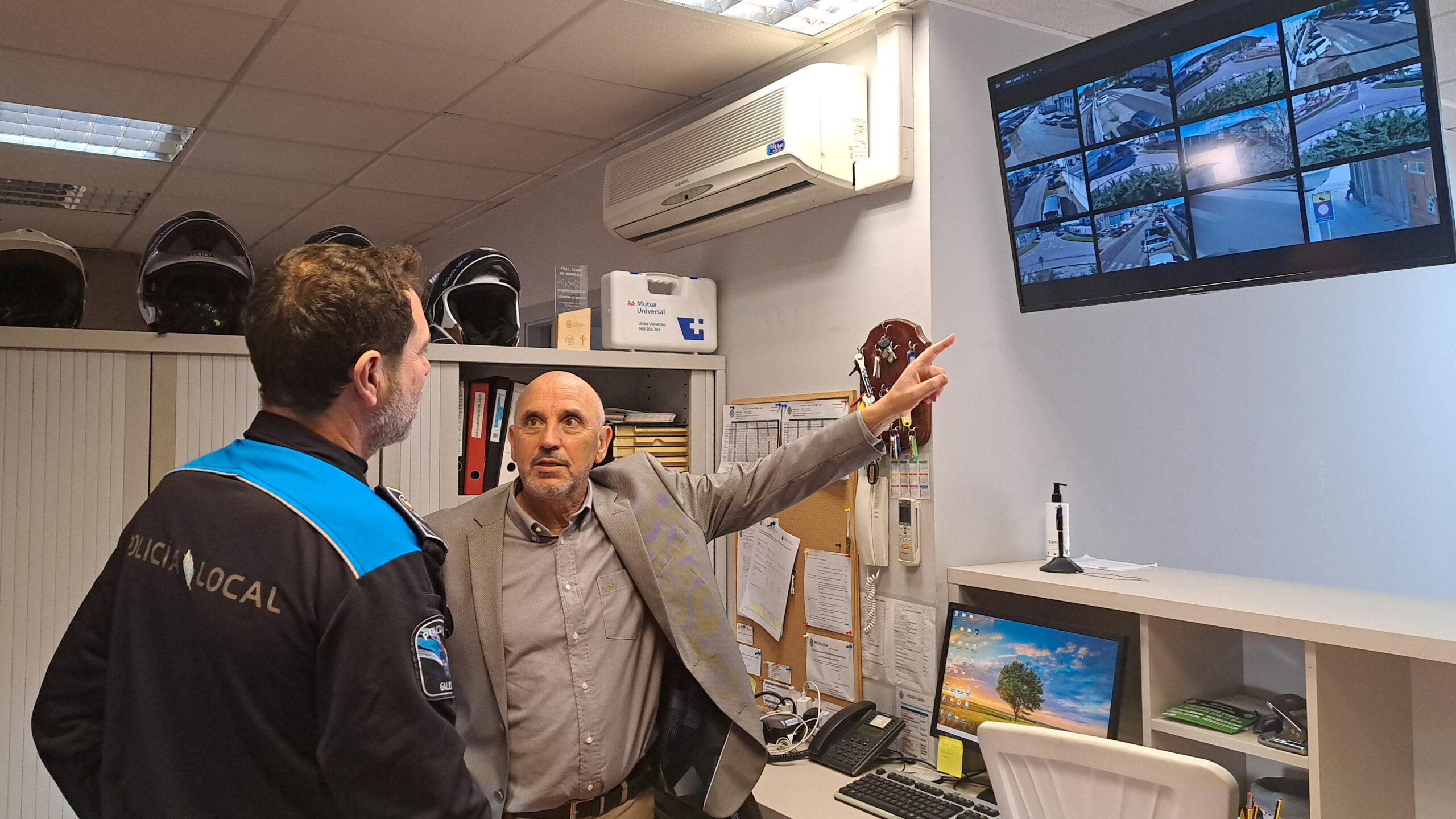 Instalación cámaras polígono industrial A Tomada. Outubro 2024