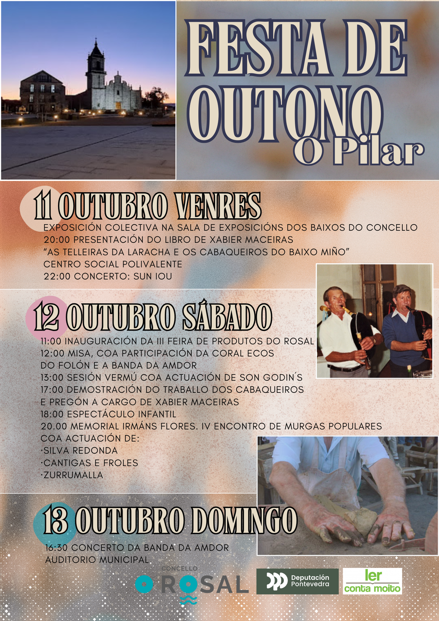 Muìsica, tradicioìn e sabores locais na Festa do Outono do Pilar no Rosal