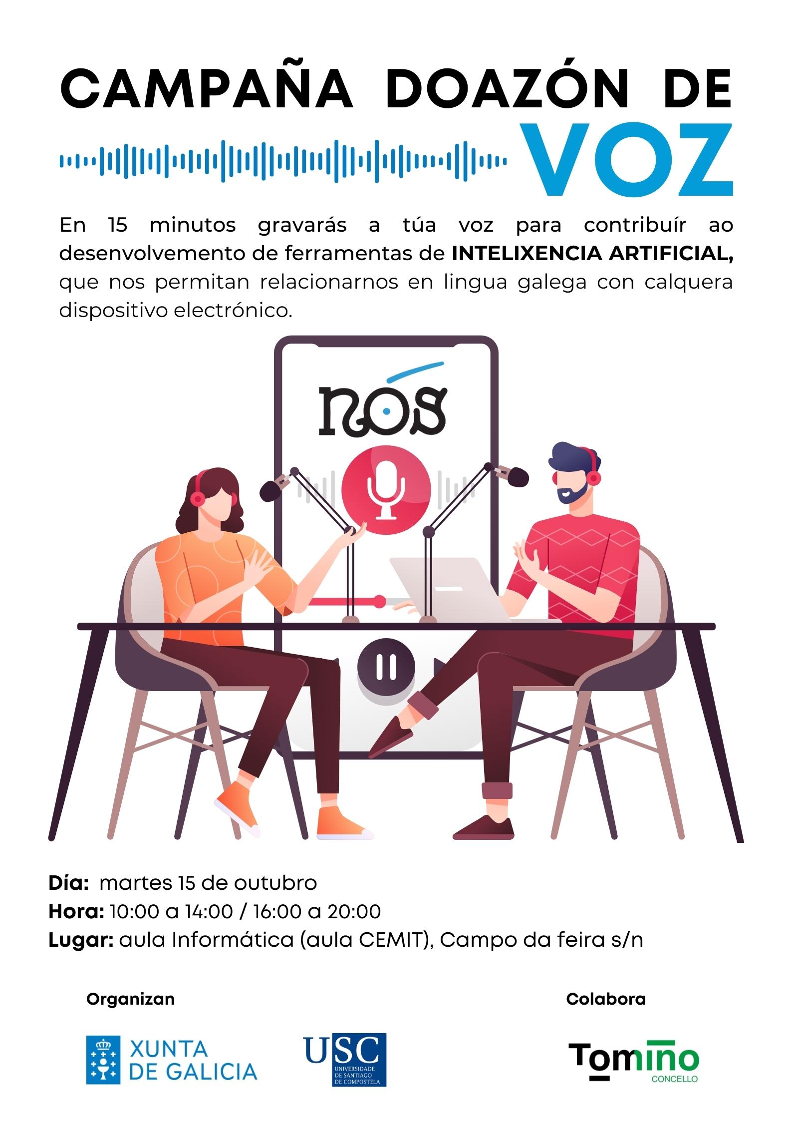 Tomiño busca doantes de voz para impulsar o futuro dixital do galego