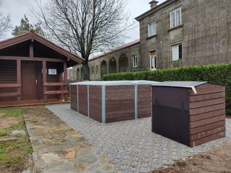 Un dos centros de compostaxe comunitarios postos en marcha polo Concello do Rosal