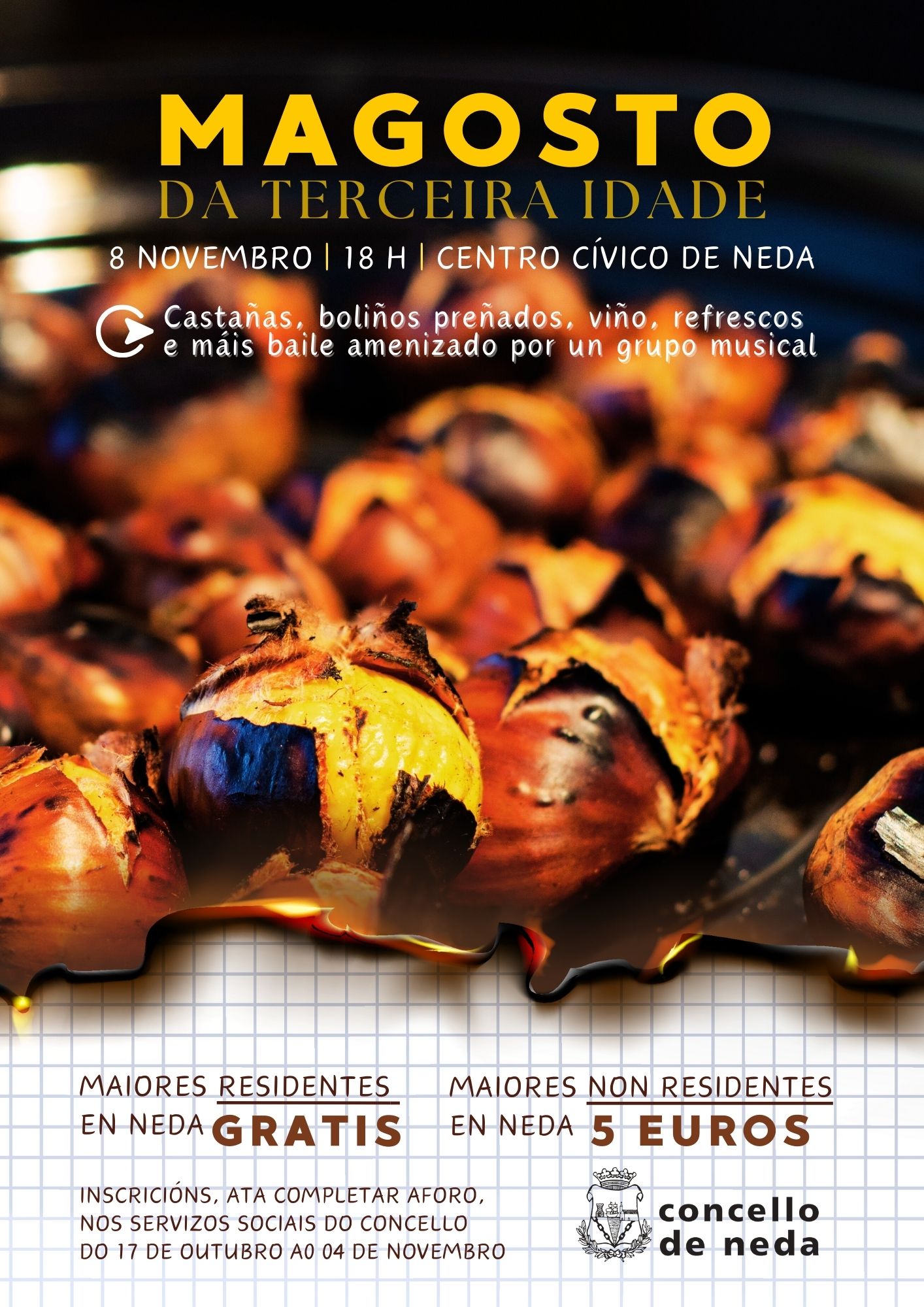 cartel magosto maiores Neda