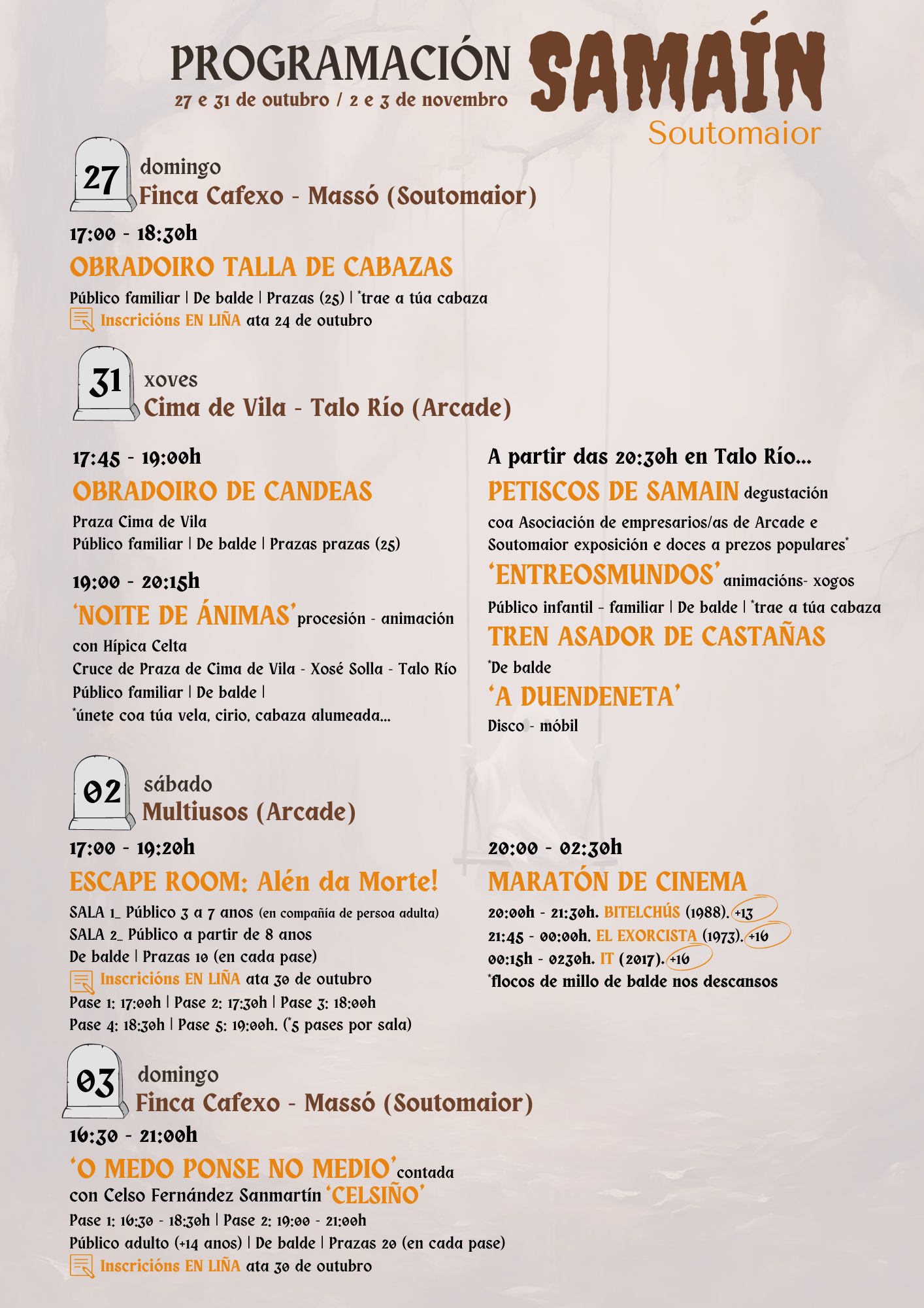 programación Samaín 2024