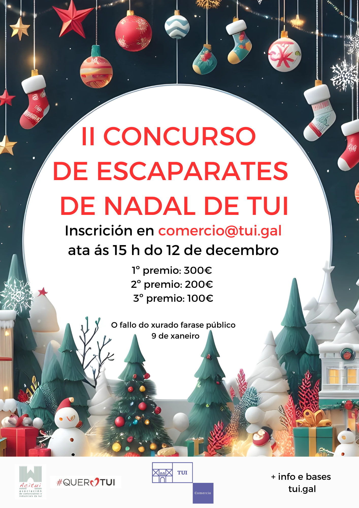 12112024 II Concurso de Escaparates de Nadal Tui – Cartel