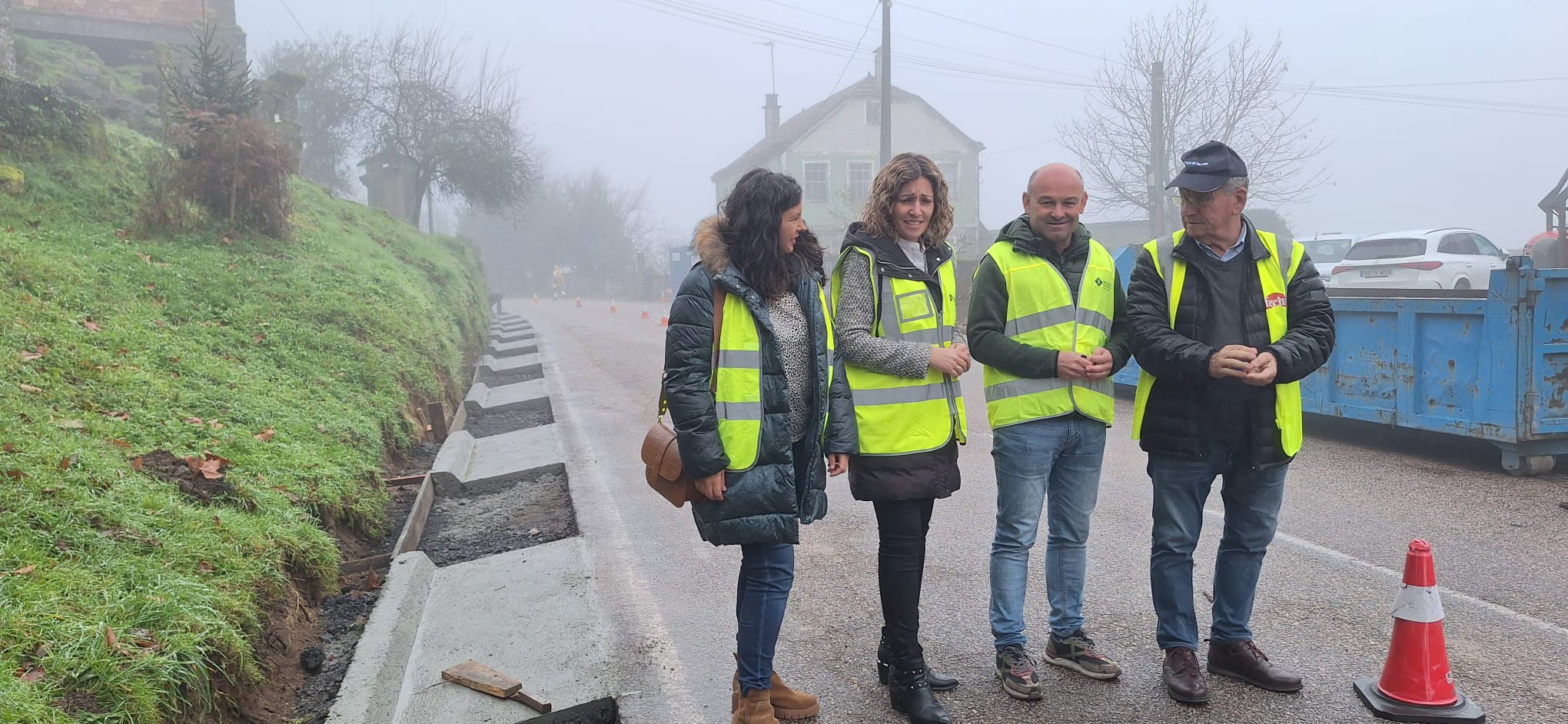 20241121_isabel couselo visita Covelo obras cunetas ep-5102 lamosa-franqueira-achas